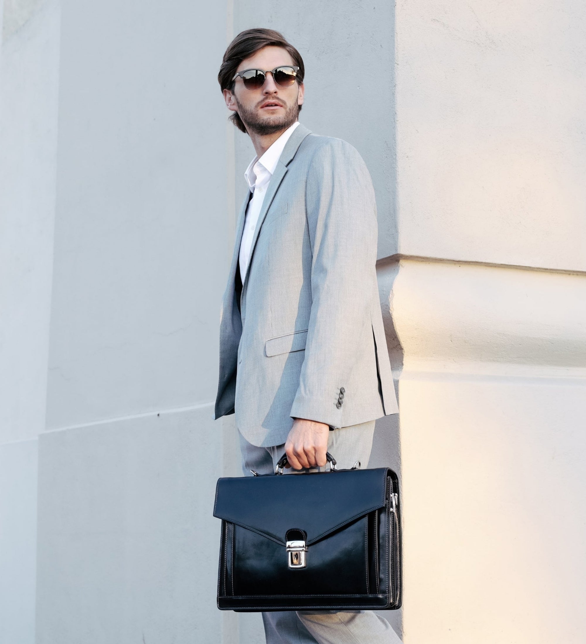 Klassiek design leren aktetas - The Magus