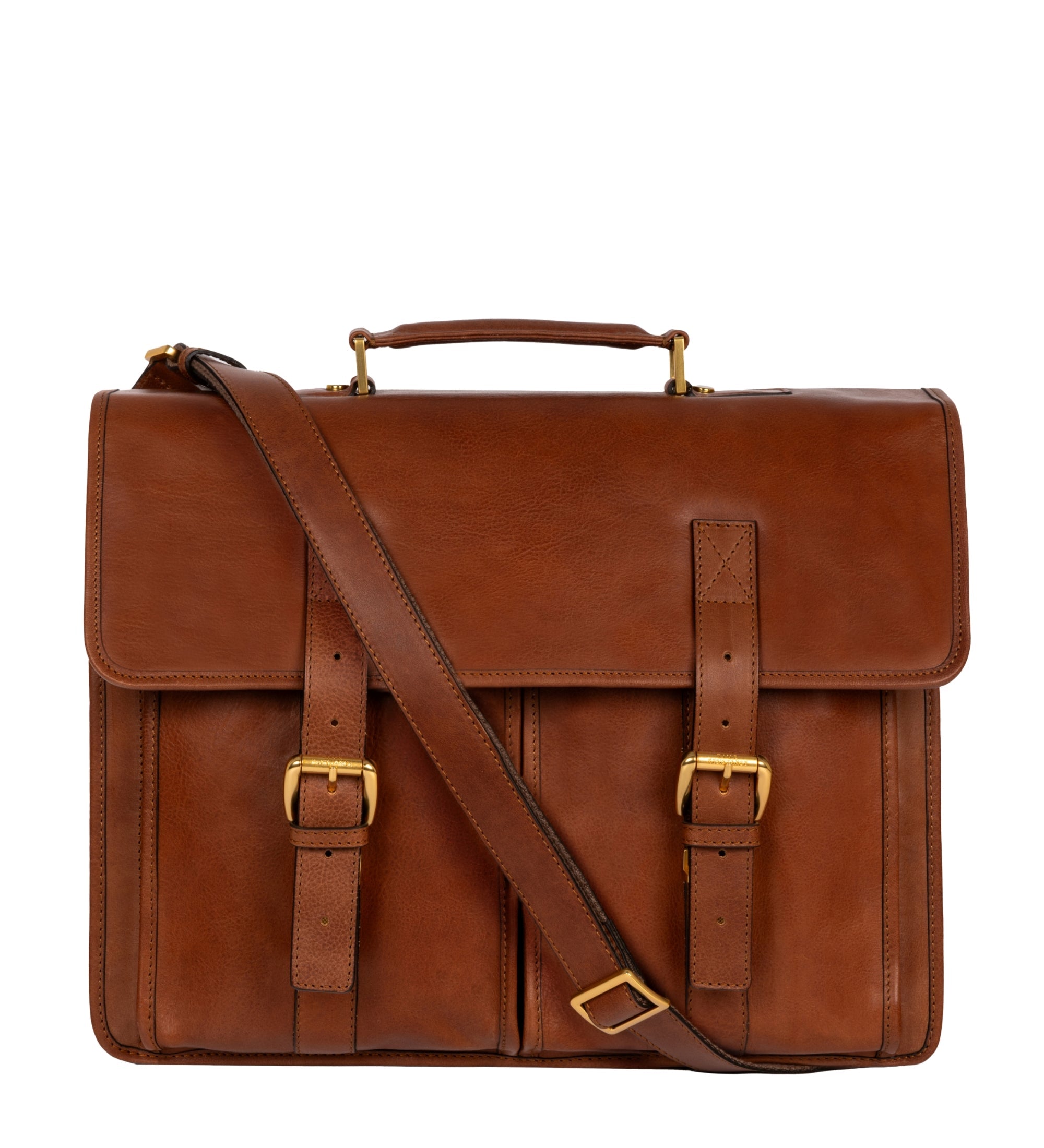 Leren aktetas satchel tas - The Time Machine
