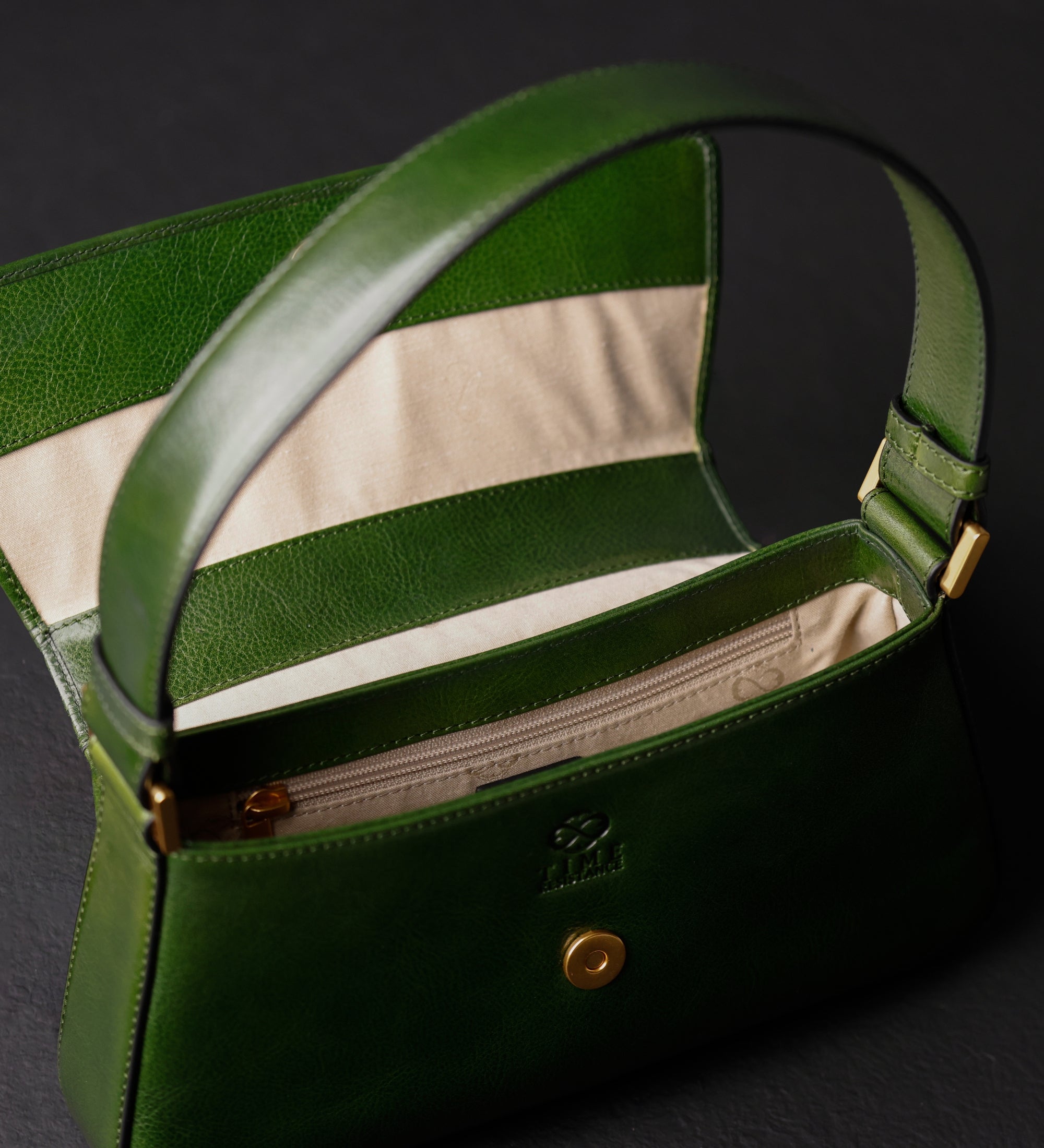 Leren baguette tas voor dames - Bright Lights, Big City
