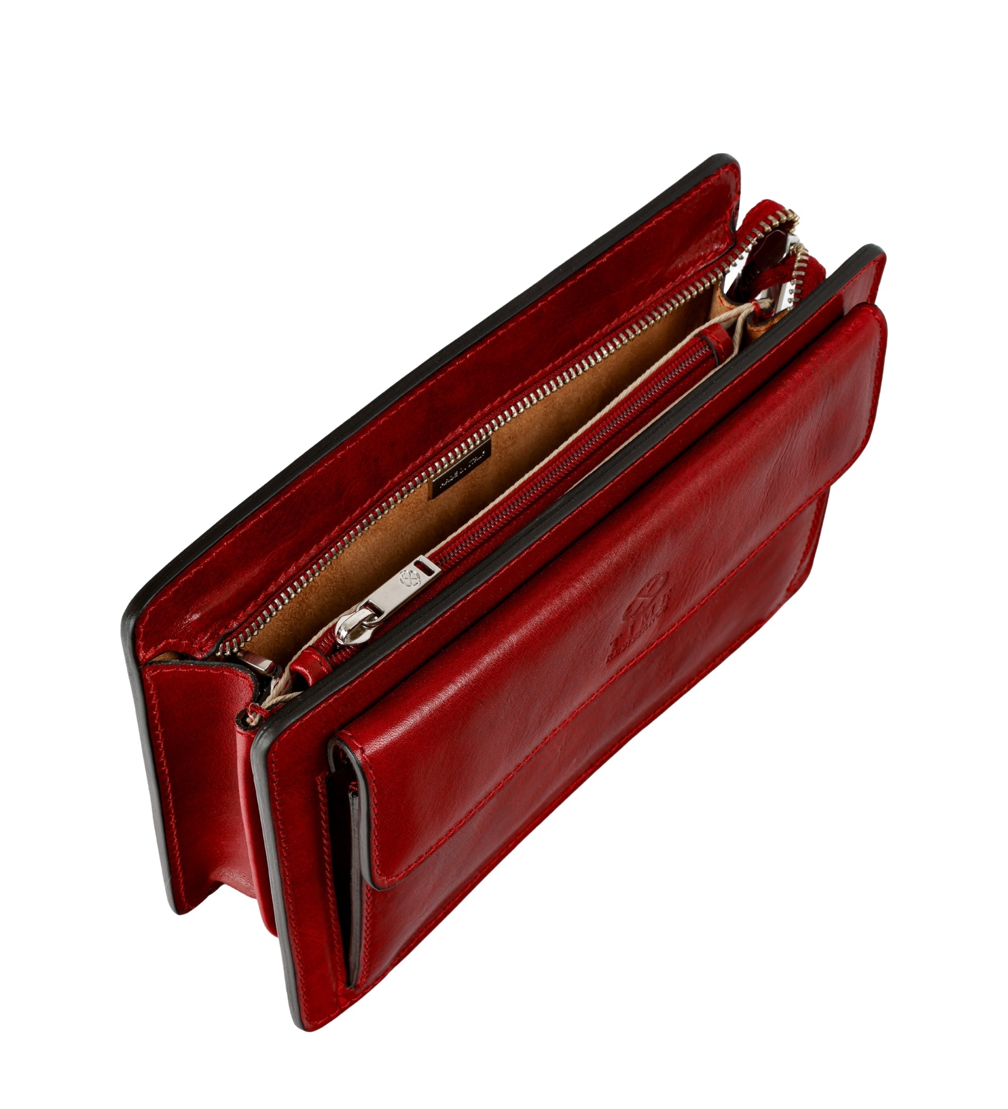 Leren clutch compacte handtas - Decameron