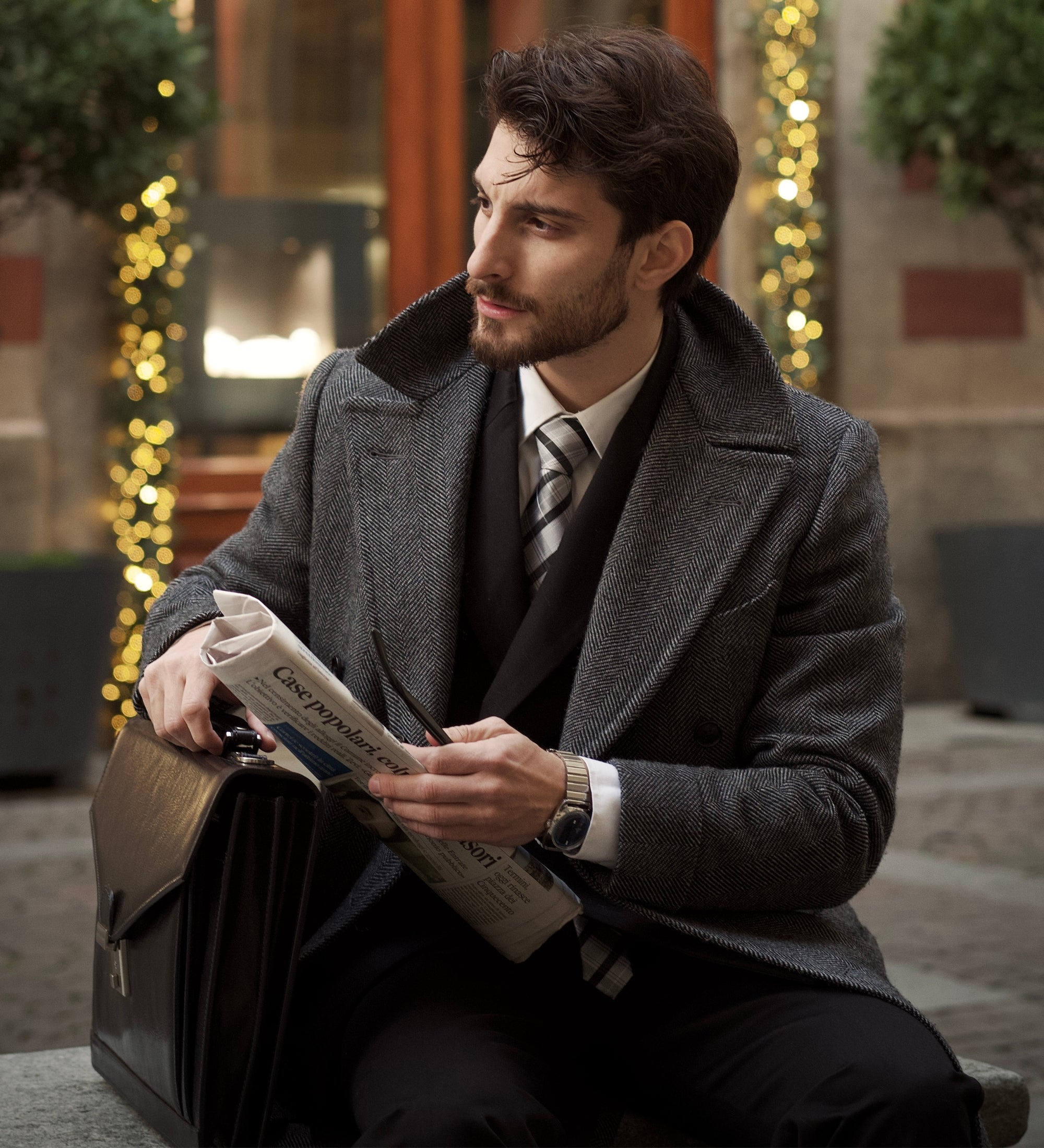 Klassiek design leren aktetas - The Magus