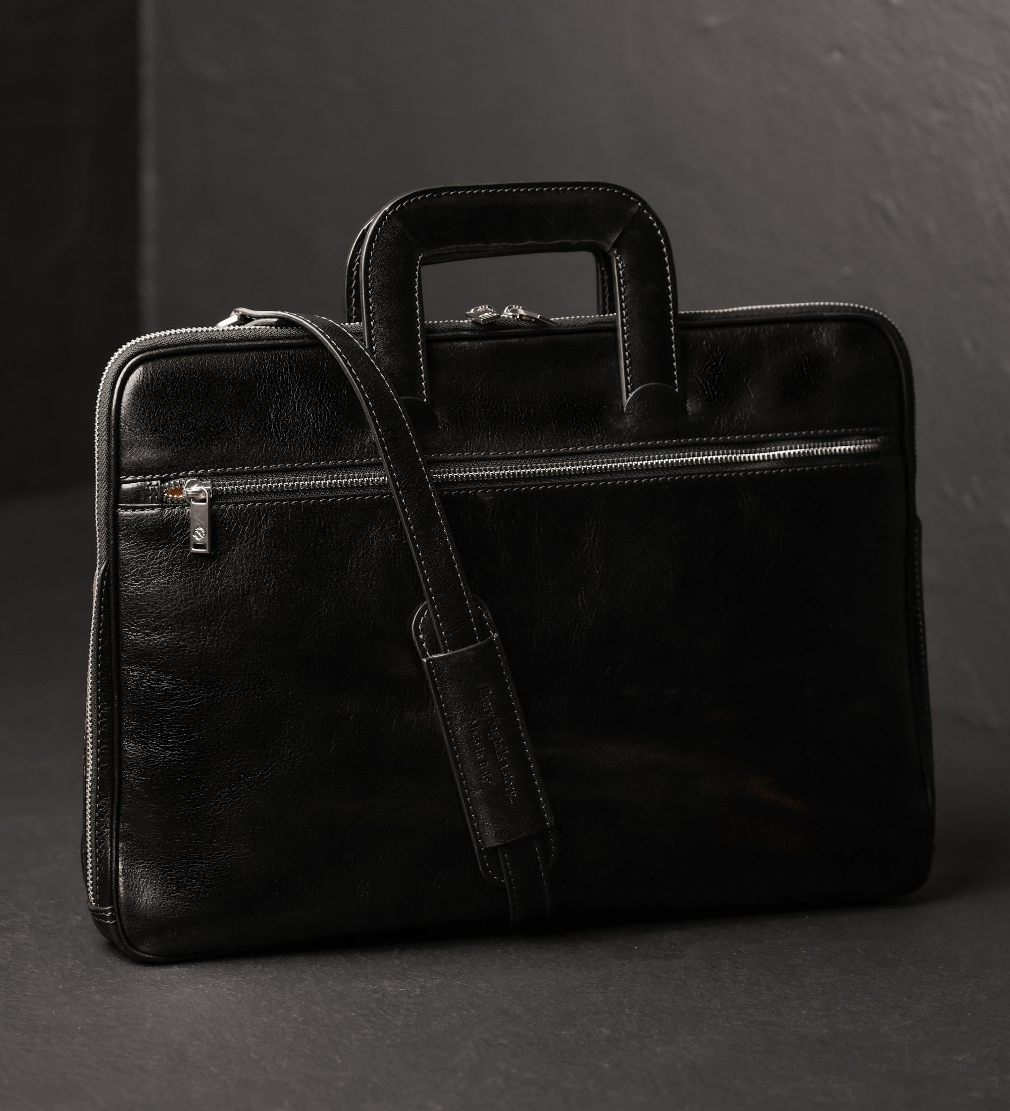 Leren aktetas laptoptas voor dames - Brave New World