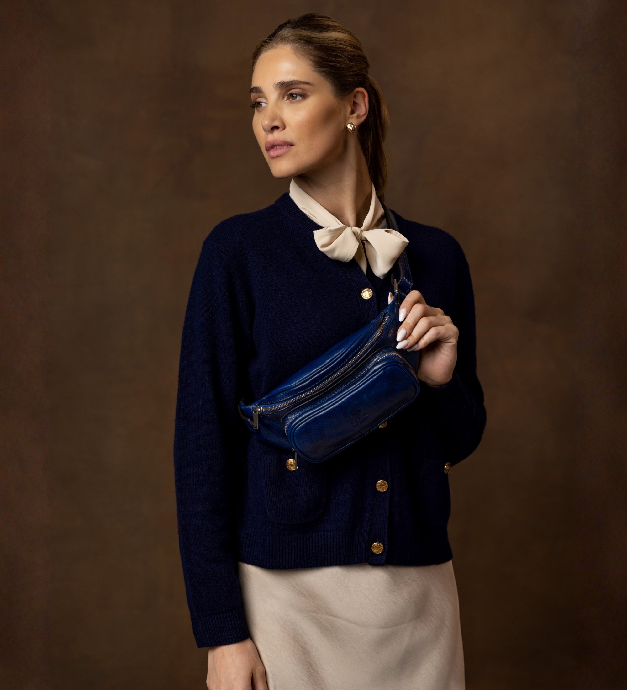 Leren sling bag heuptas voor dames - Independent People