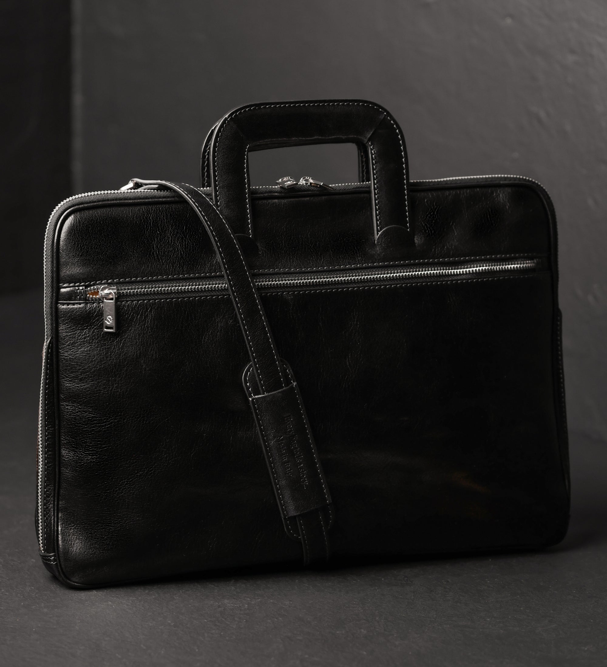 Leren aktetas laptoptas voor dames - Brave New World