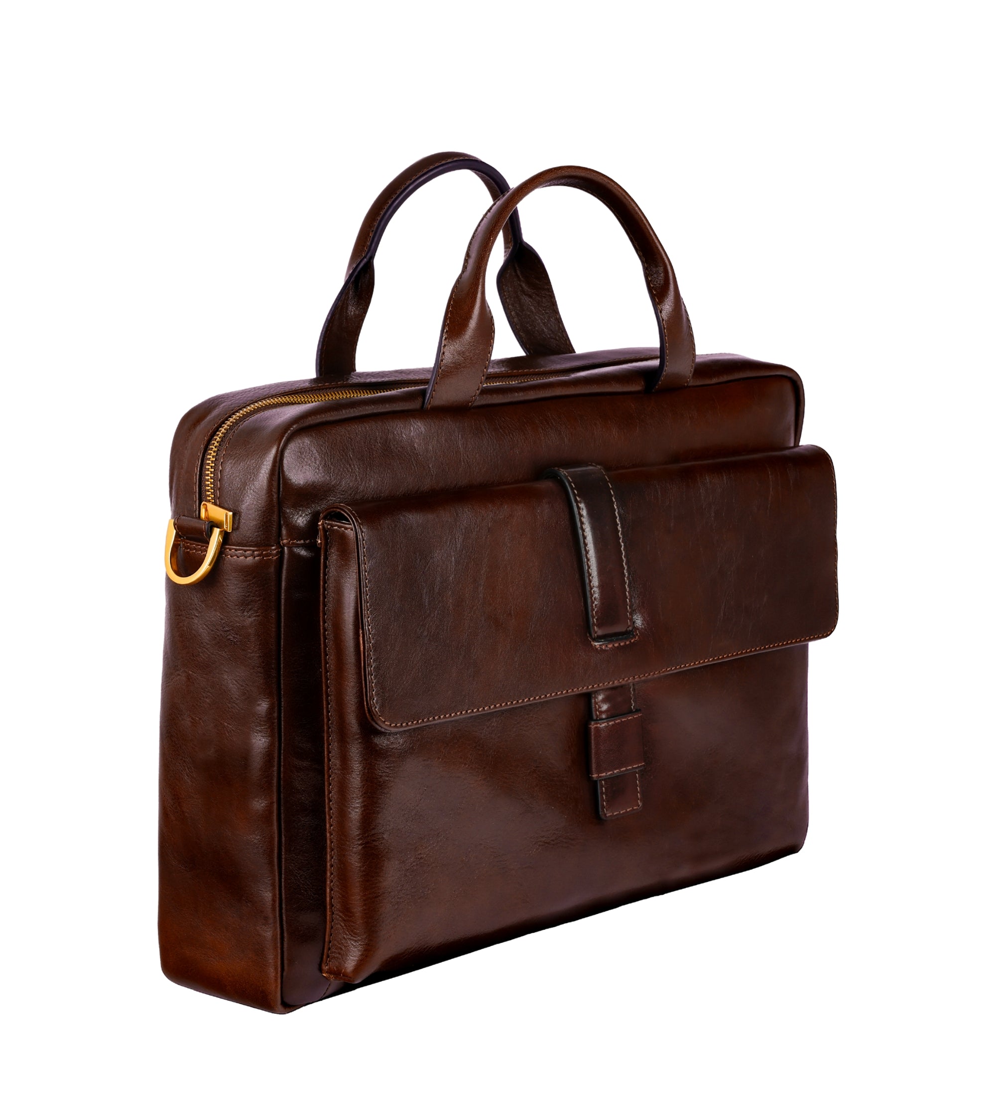 Grote leren aktetas laptoptas - The Chateau