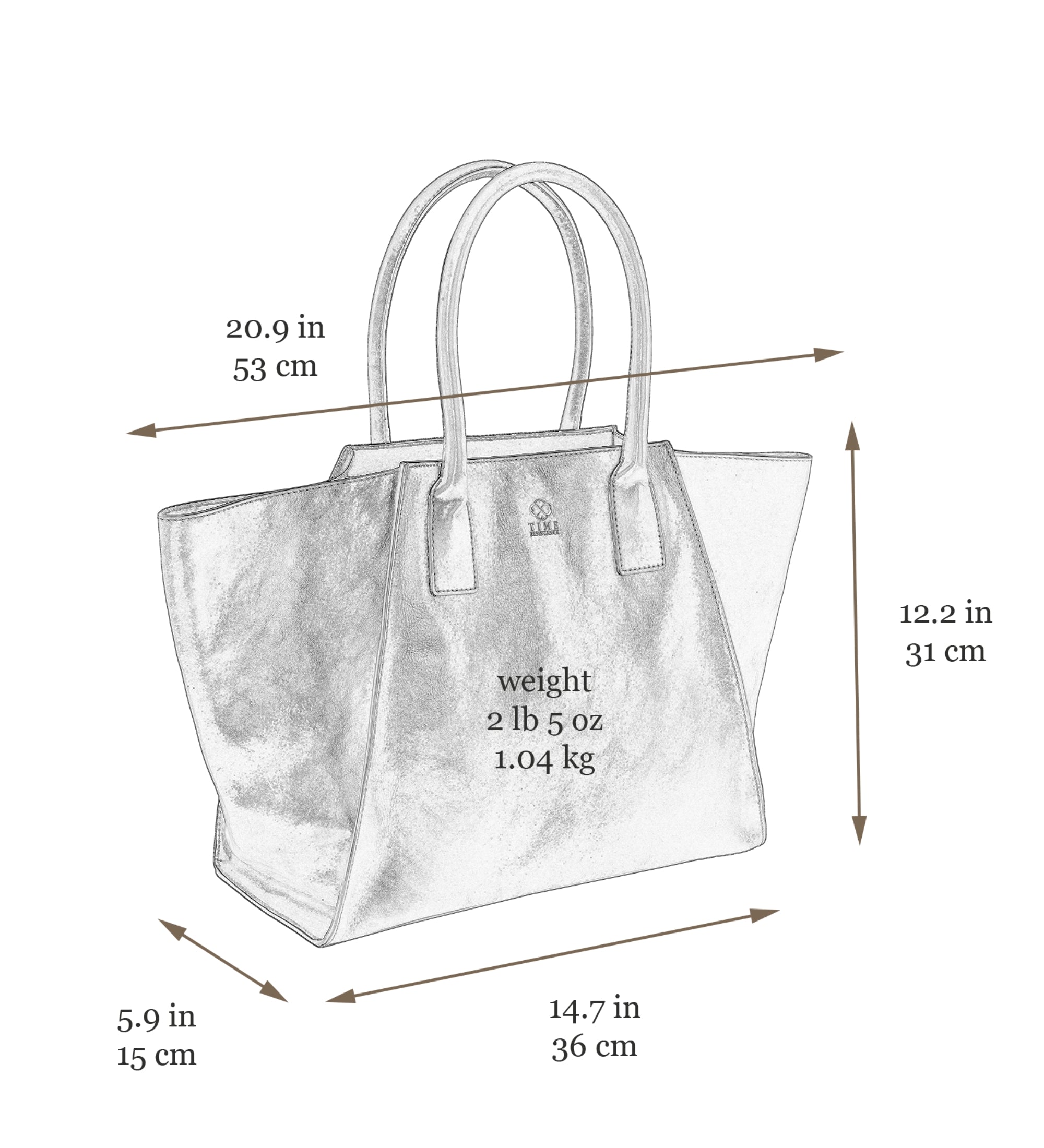 Leren handtas draagtas voor dames - The Woman in White