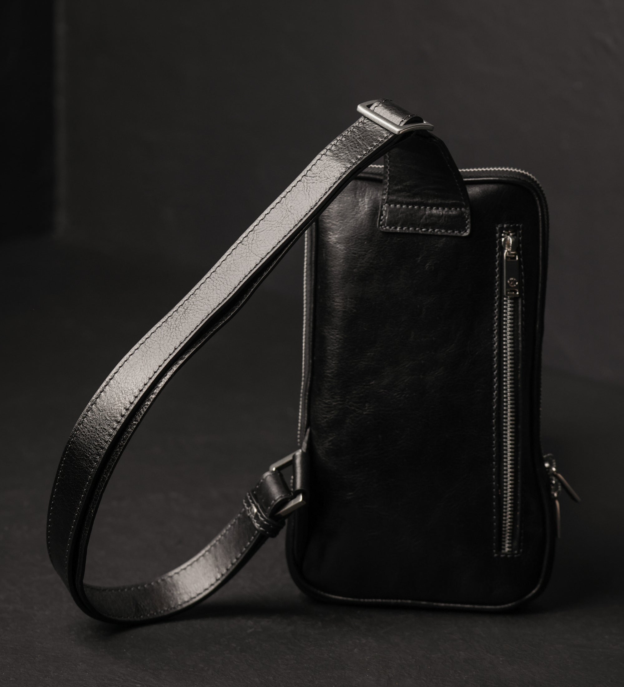 Leren sling bag borsttas - Kim