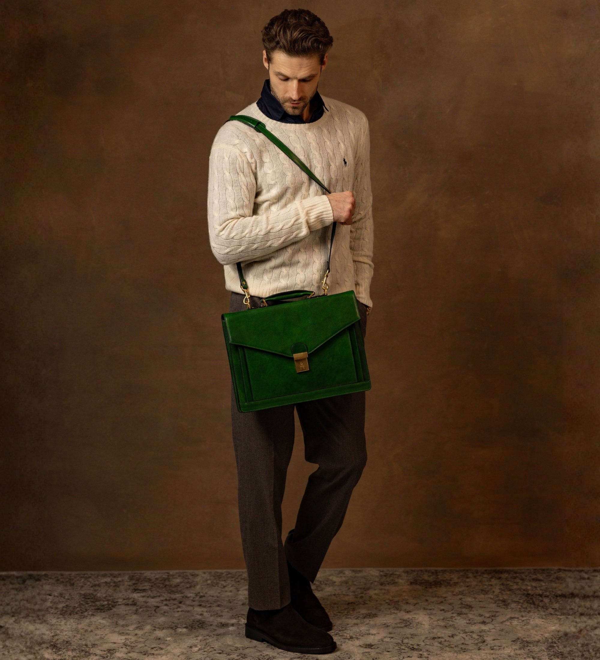 Klassiek design leren aktetas - The Magus