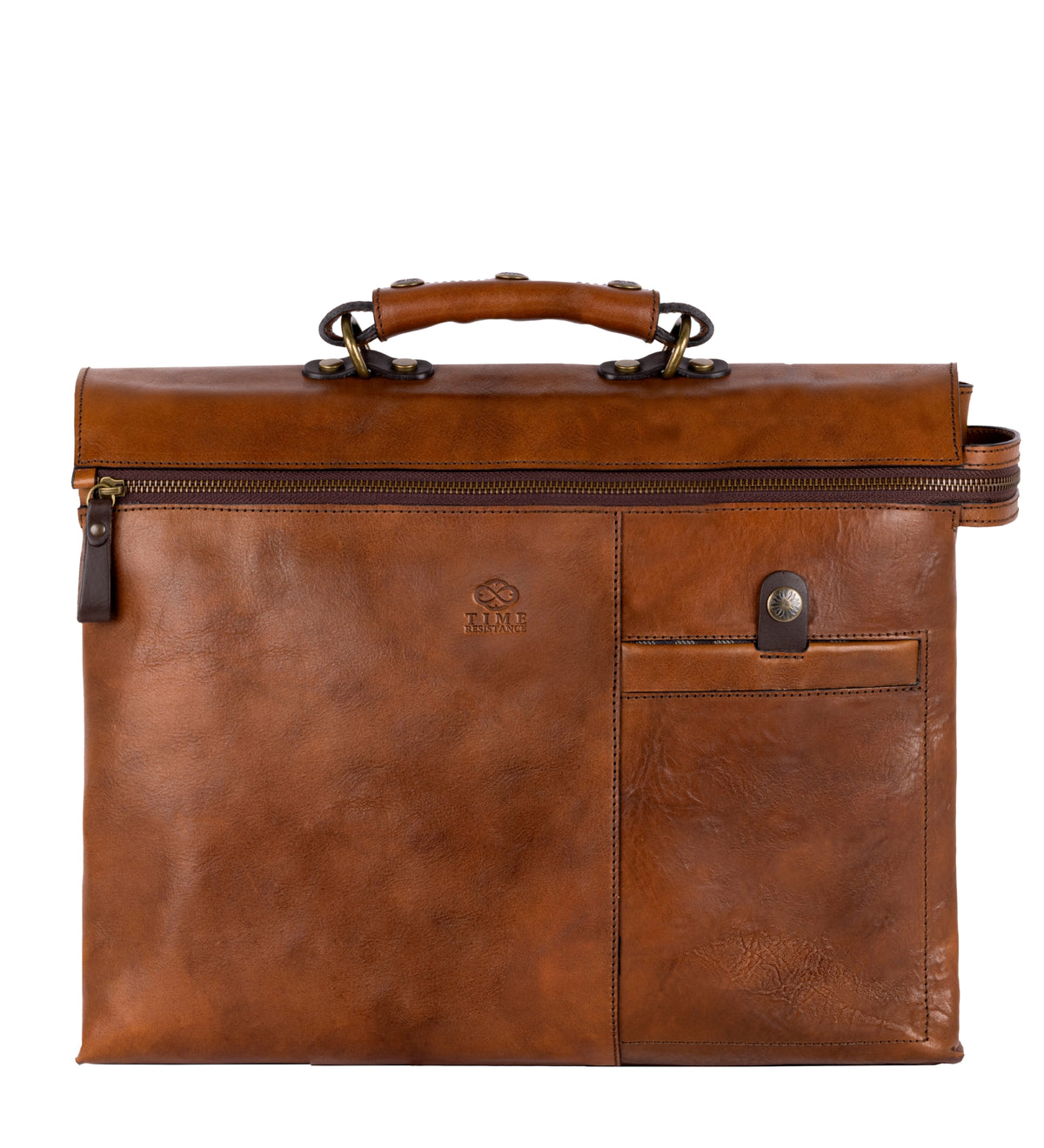 Bruin leren aktetas laptoptas - From Here to Eternity
