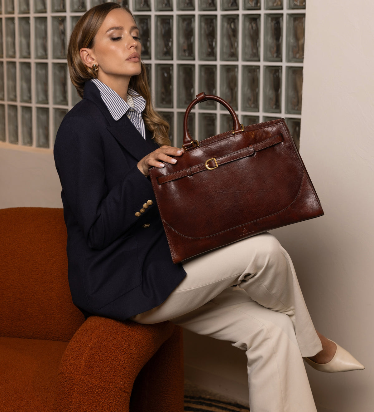 Leren handtas voor dames - Shirley