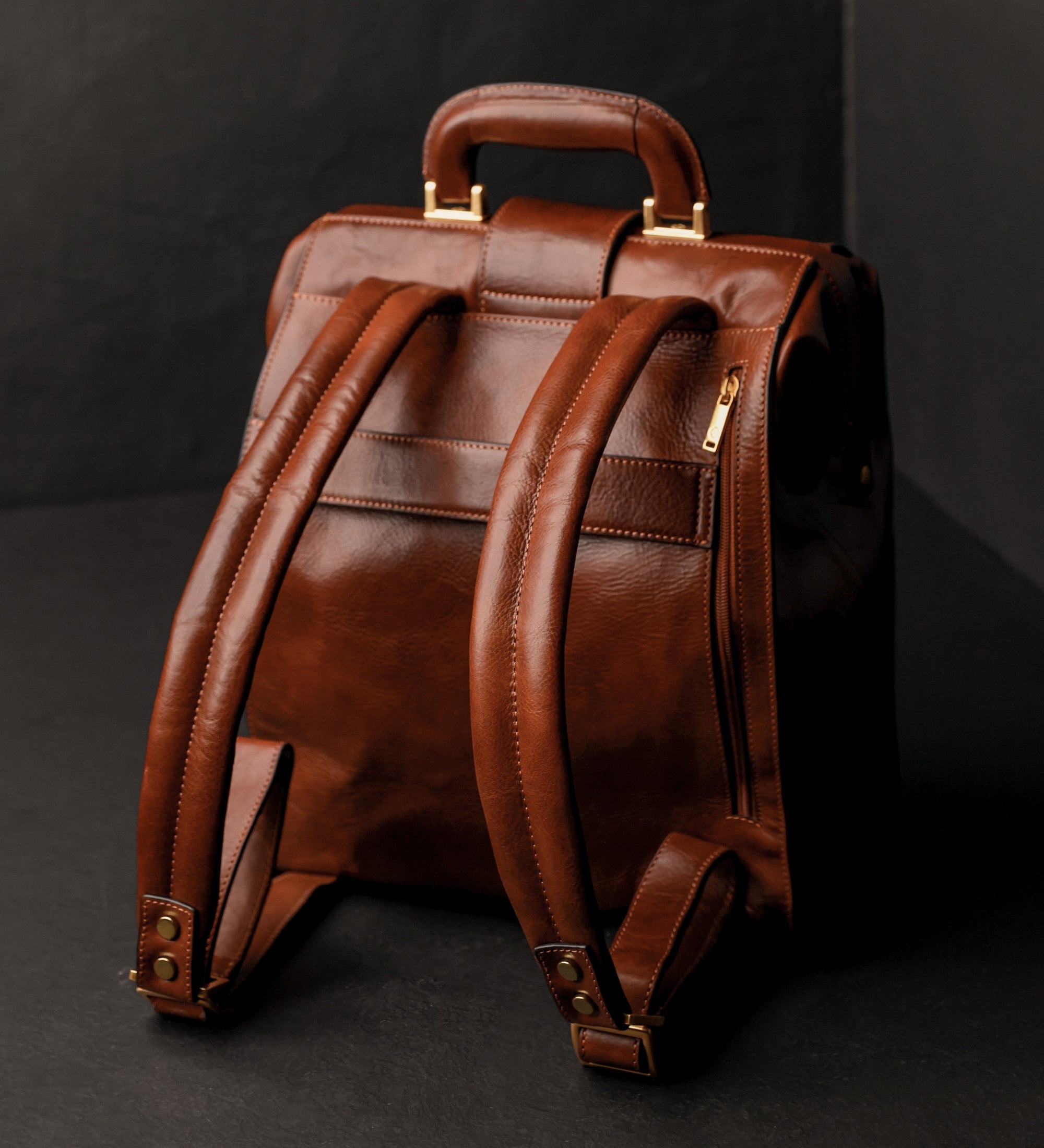Leren rugtas - A Brief Story of Time