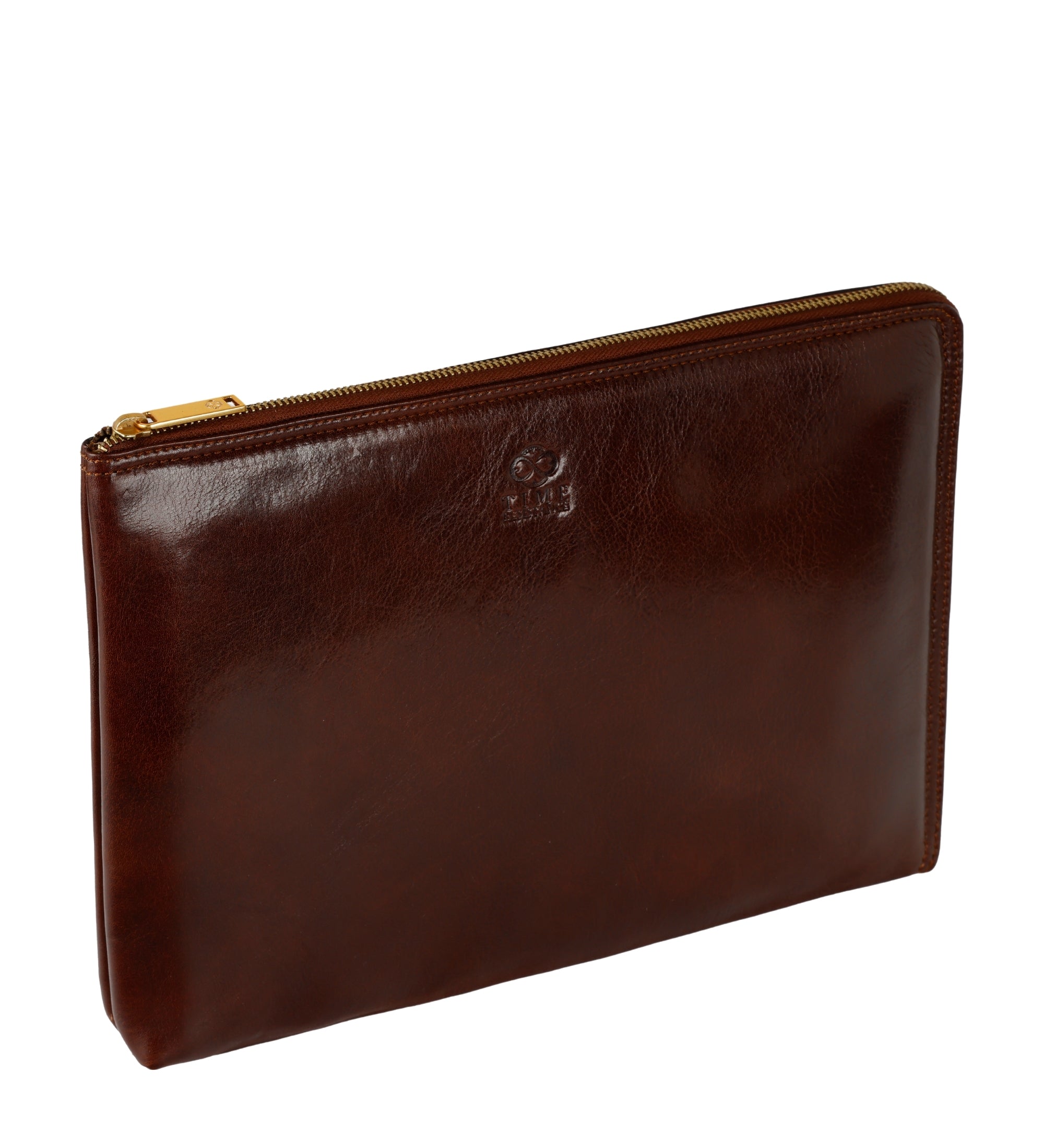 Grote leren clutch compacte handtas voor heren - The Brothers Karamazov