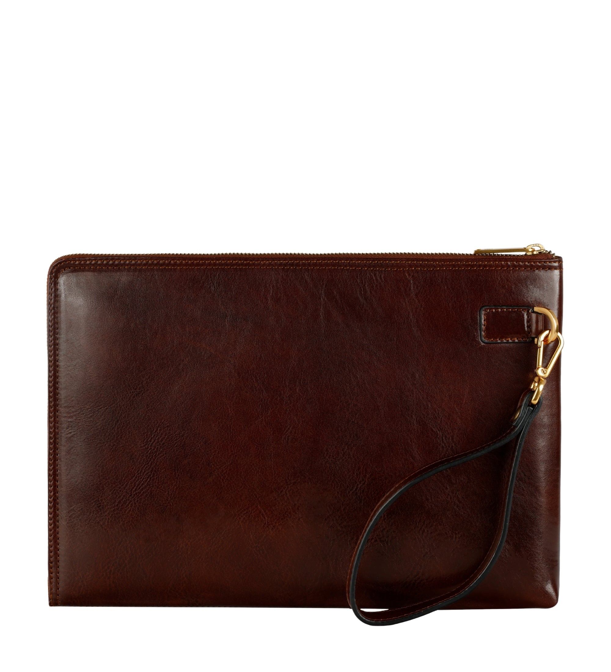 Grote leren clutch compacte handtas voor heren - The Brothers Karamazov