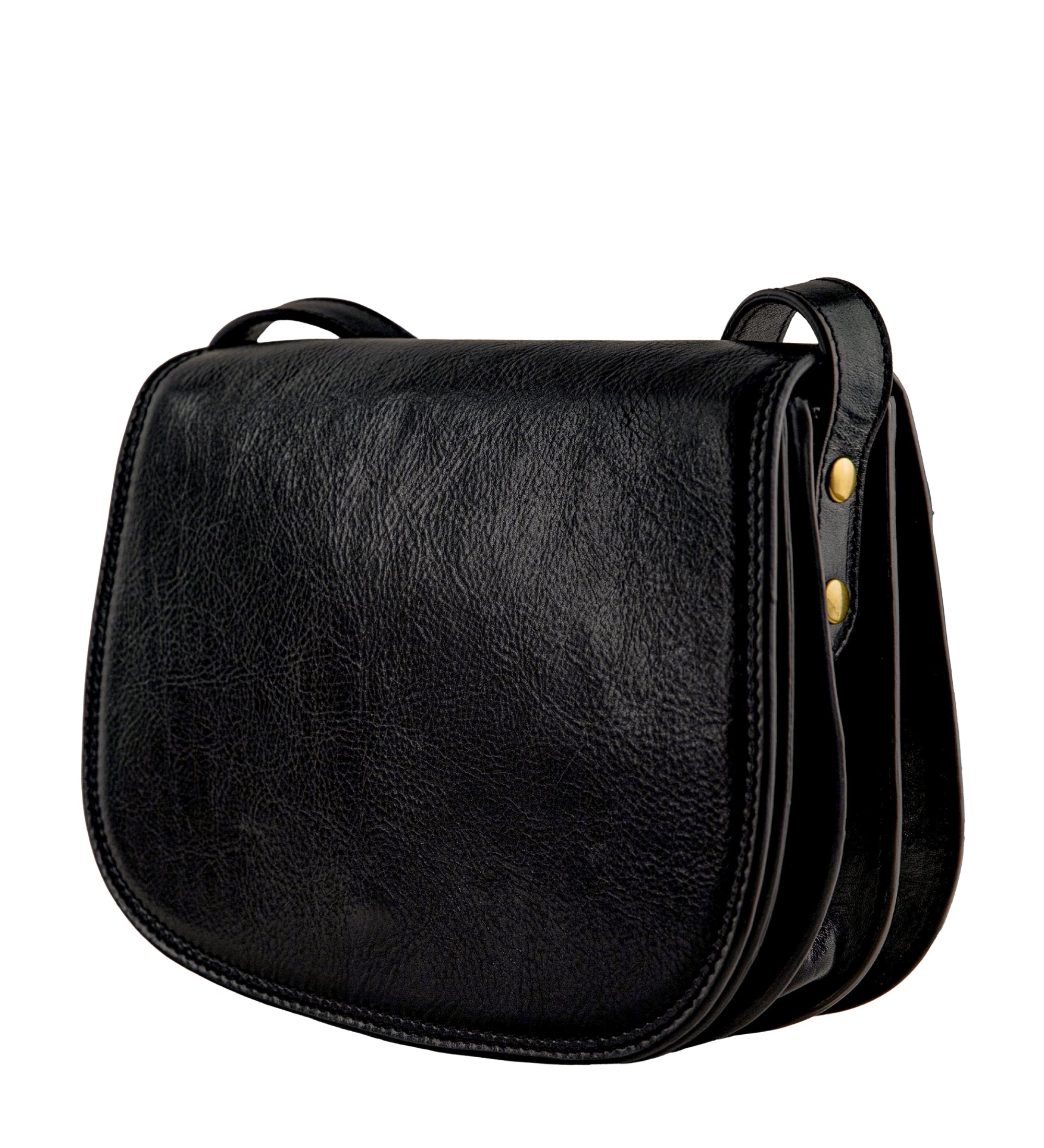 Leren zadeltas crossbodytas voor dames - Moonfleet