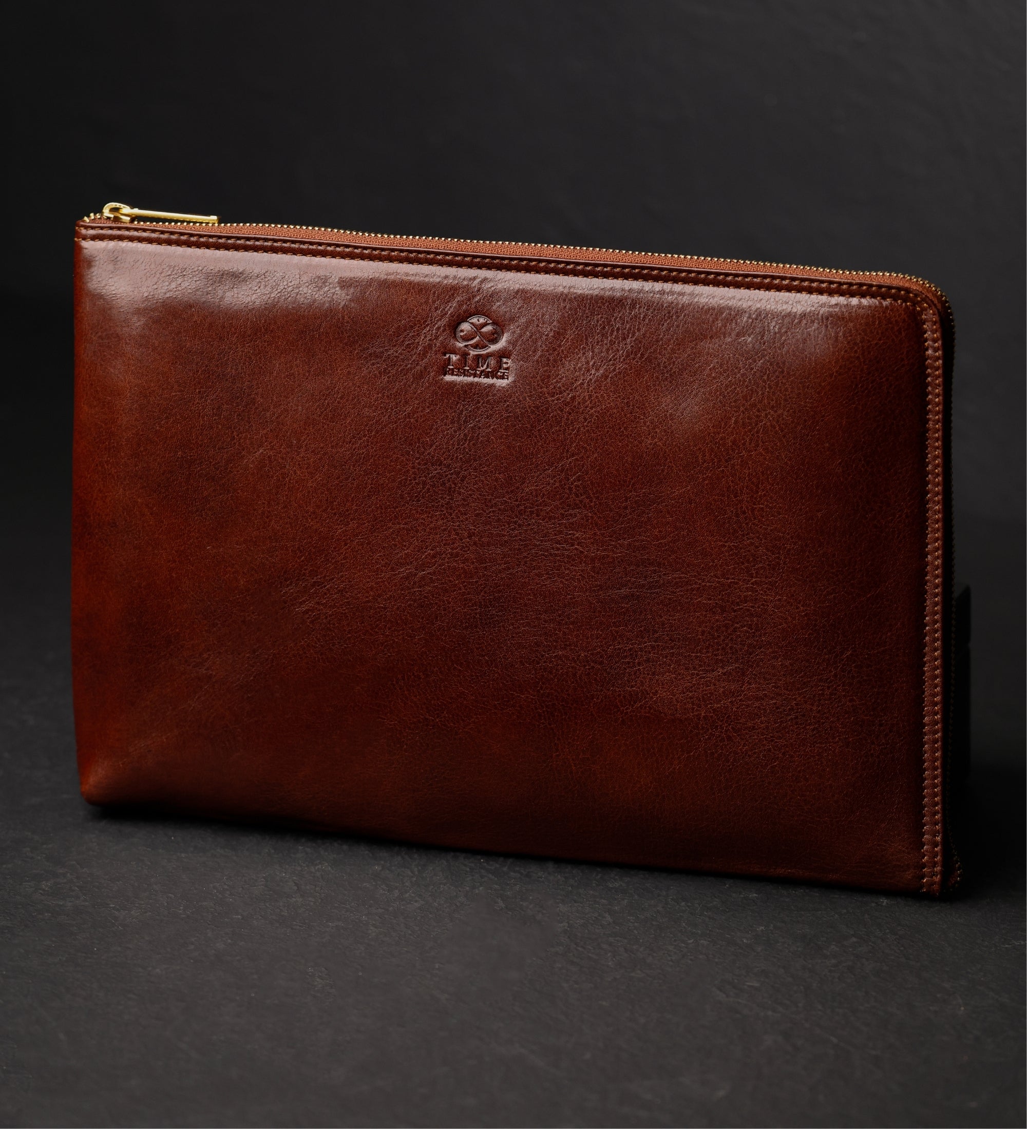 Grote leren clutch compacte handtas voor heren - The Brothers Karamazov
