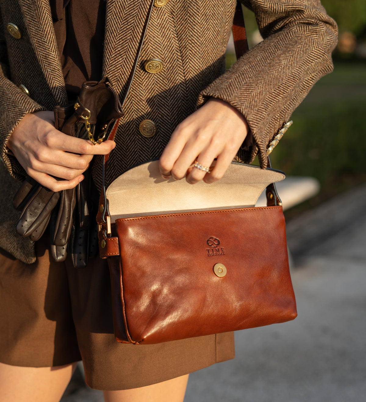 Leren crossbodytas voor dames - Sophie's Choice