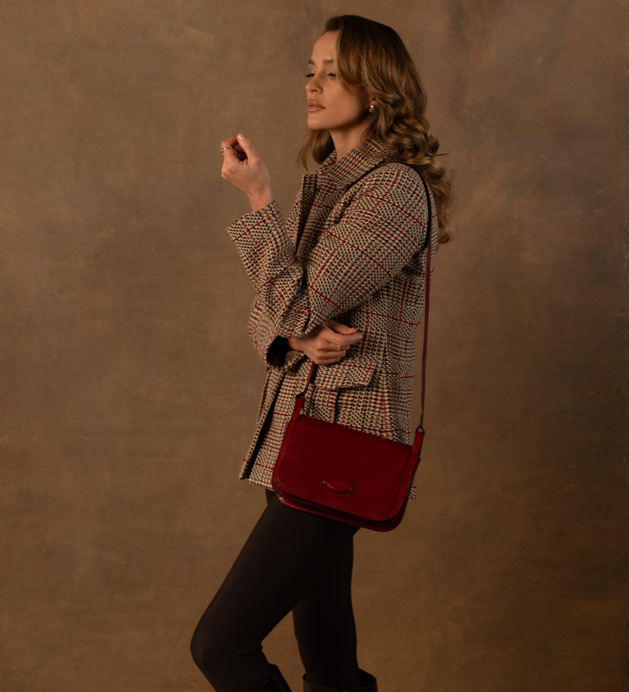 Leren crossbodytas voor dames - Il Piacere