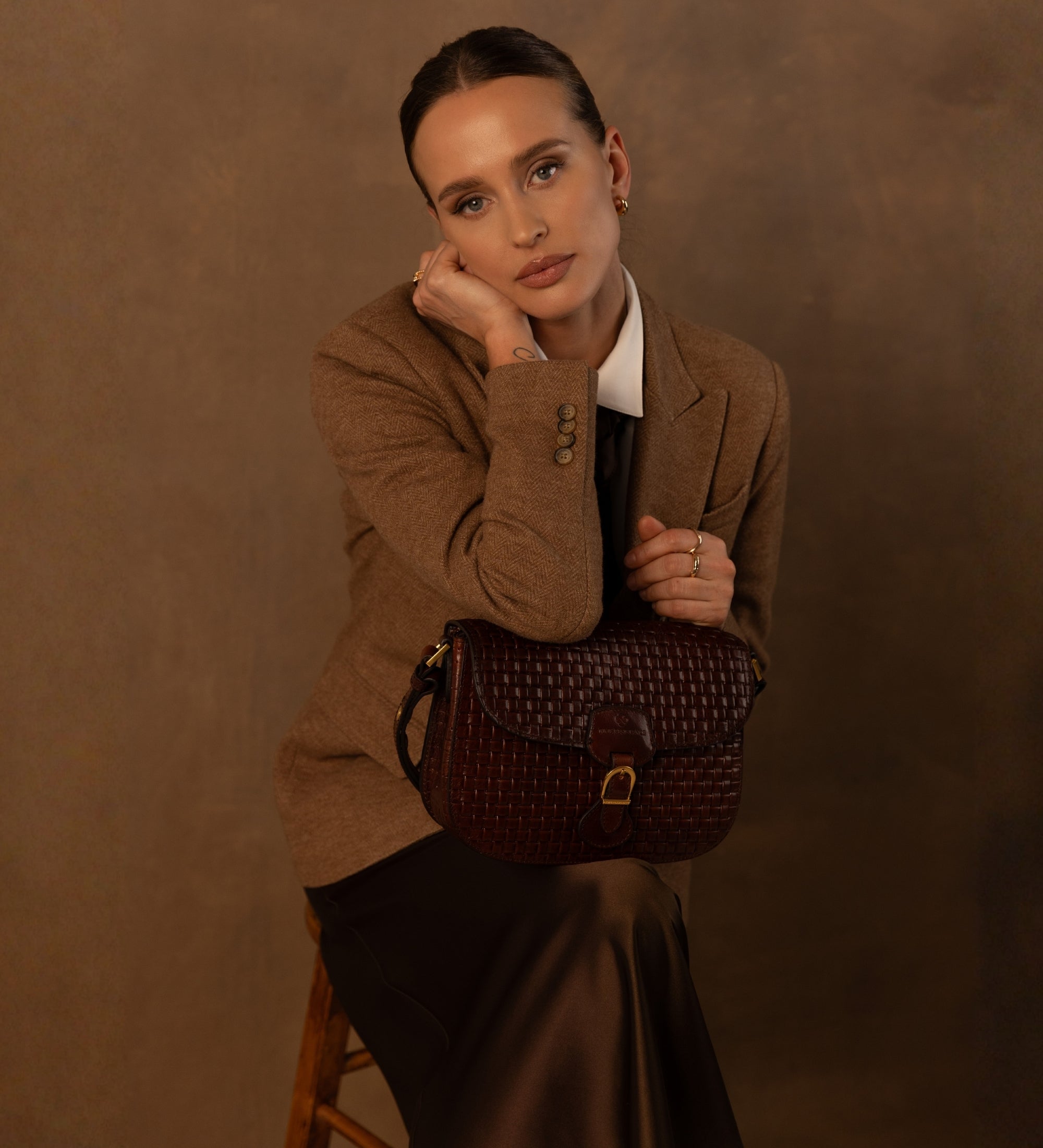 Leren zadeltas voor dames - Romola