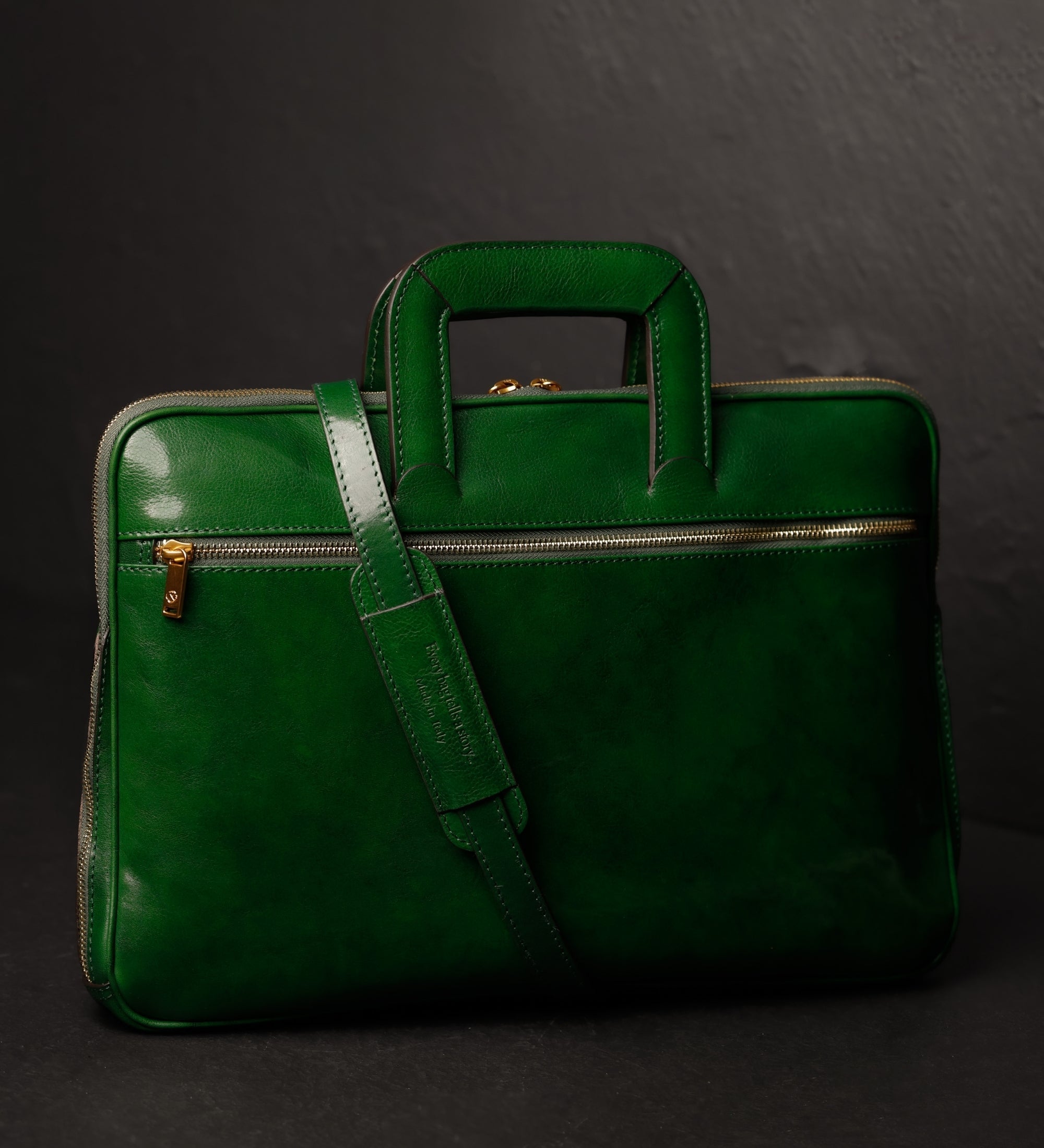 Leren aktetas laptoptas voor dames - Brave New World