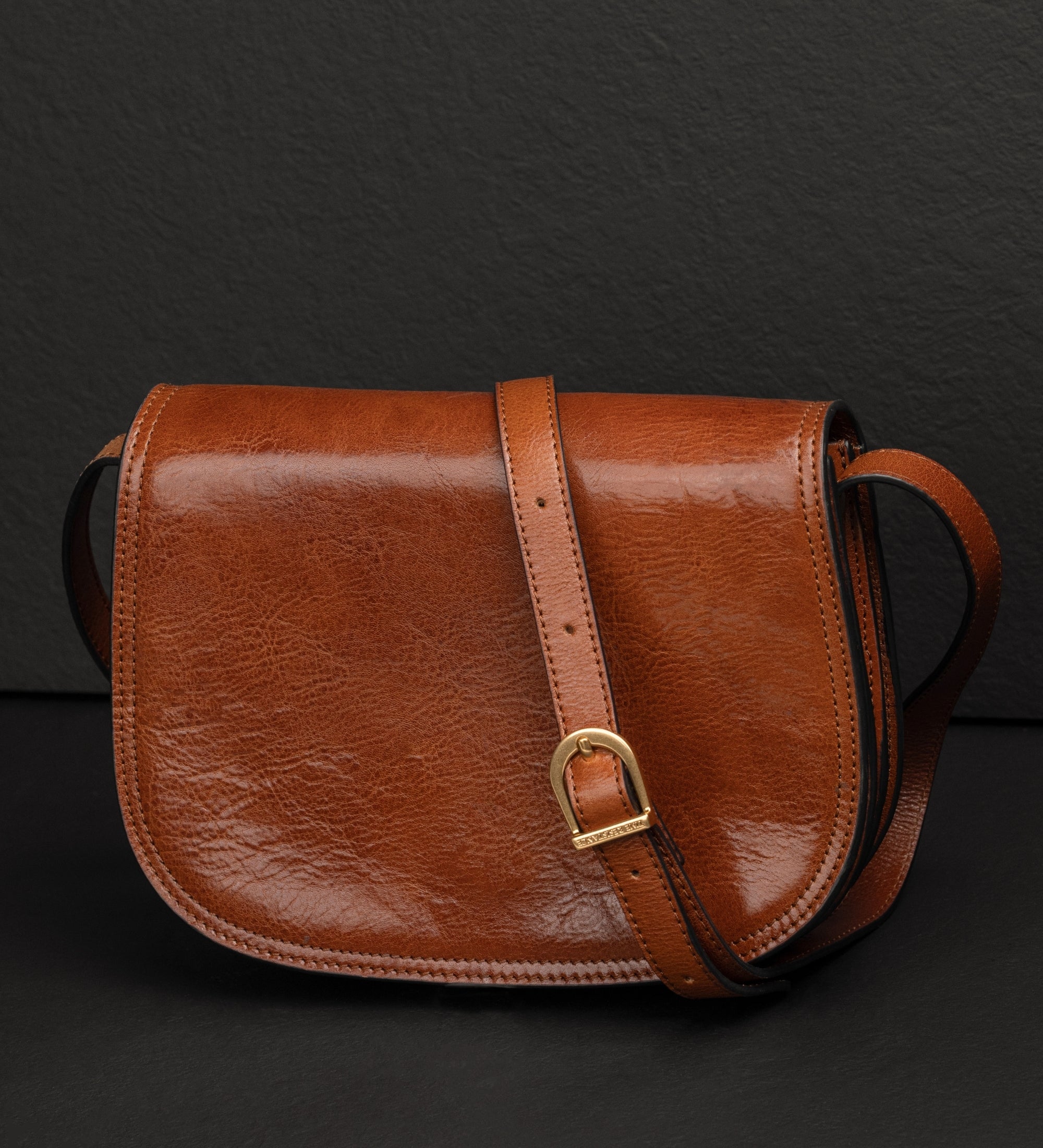 Leren zadeltas crossbodytas voor dames - Moonfleet