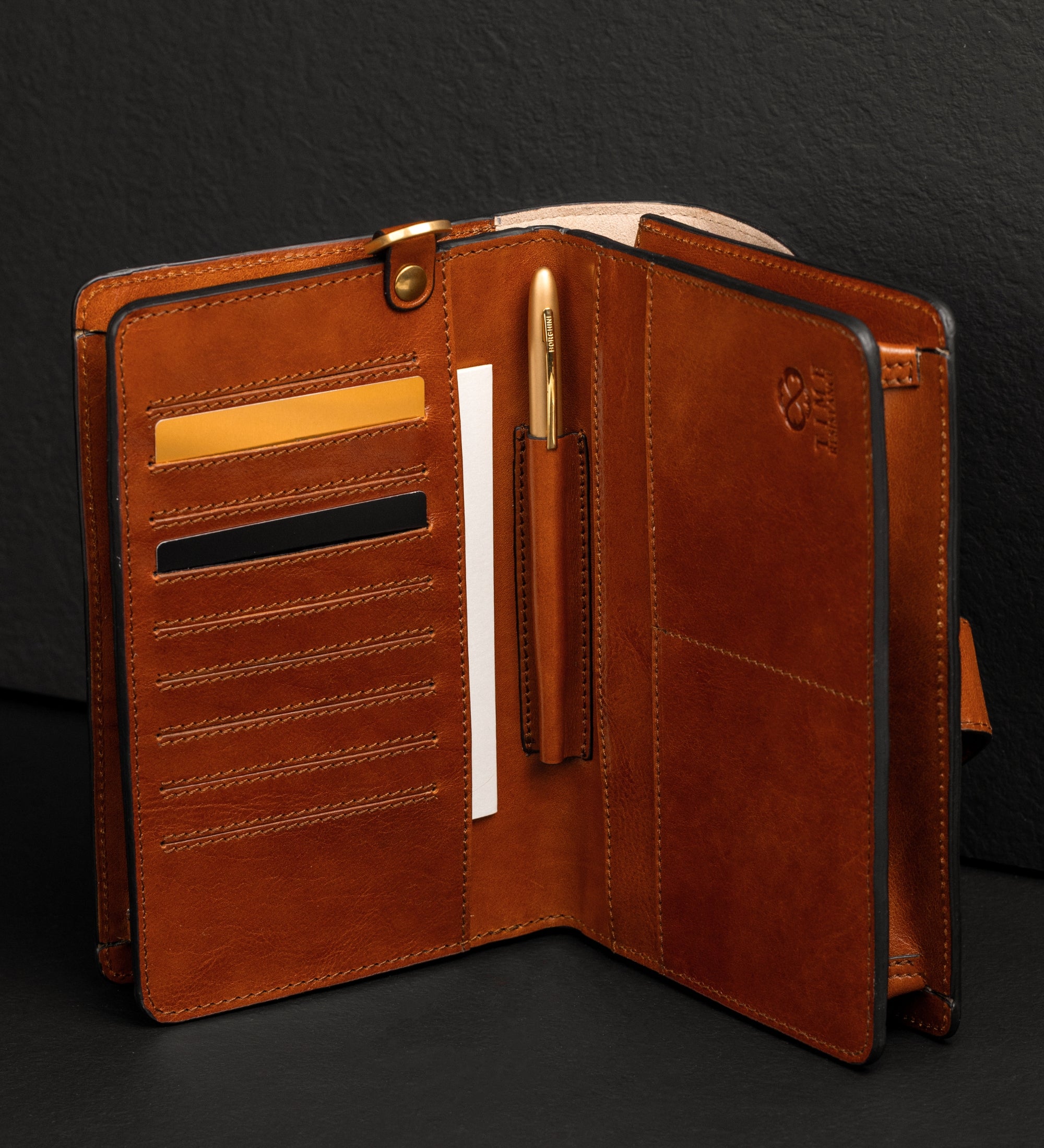 Leren clutch compacte handtas - The Maltese Falcon