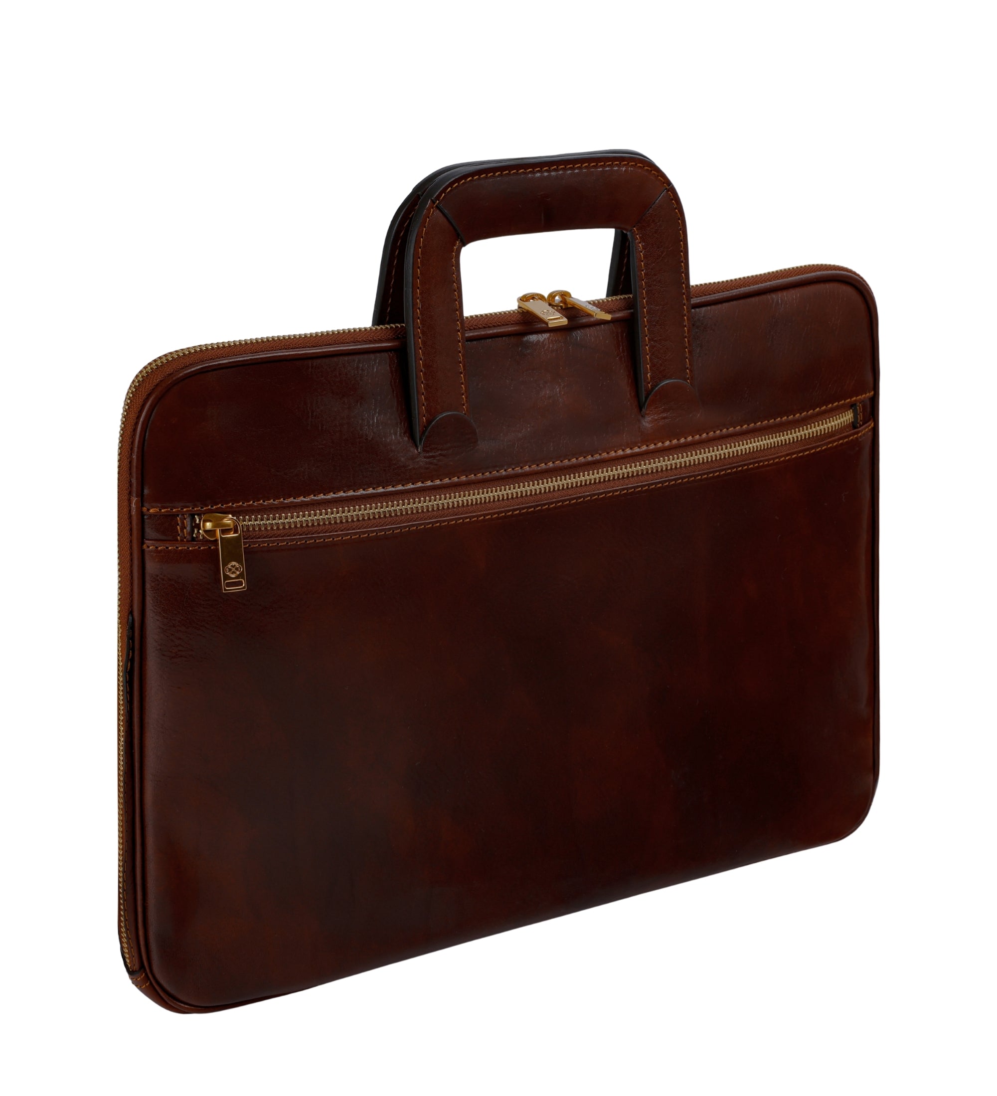 Leren aktetas laptoptas - Brave New World