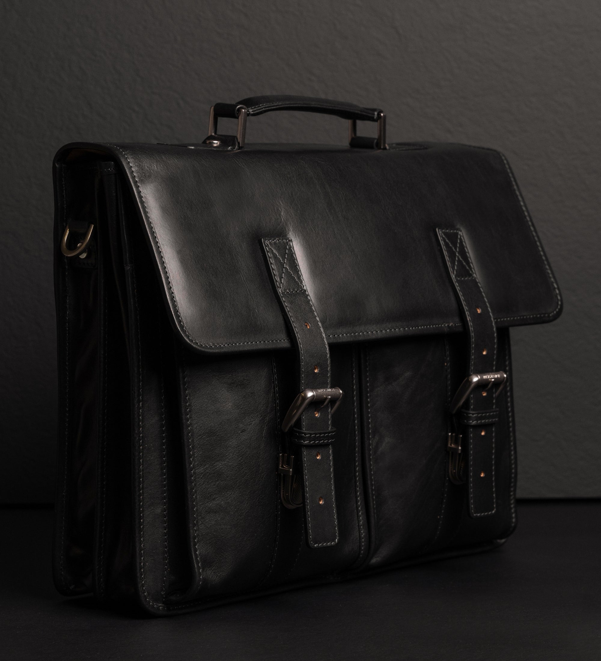 Leren aktetas satchel tas - The Time Machine