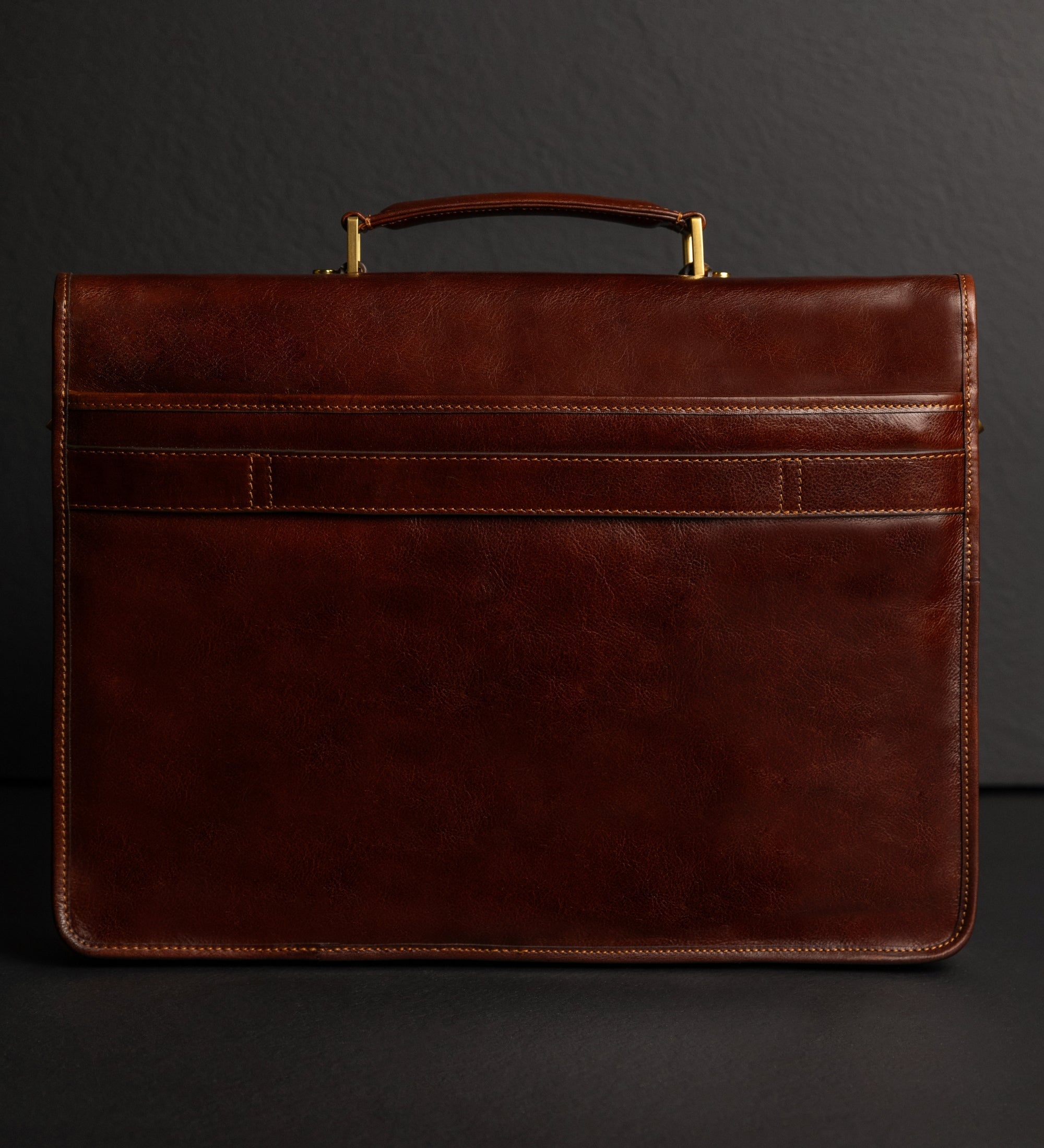 Leren aktetas satchel tas - The Time Machine