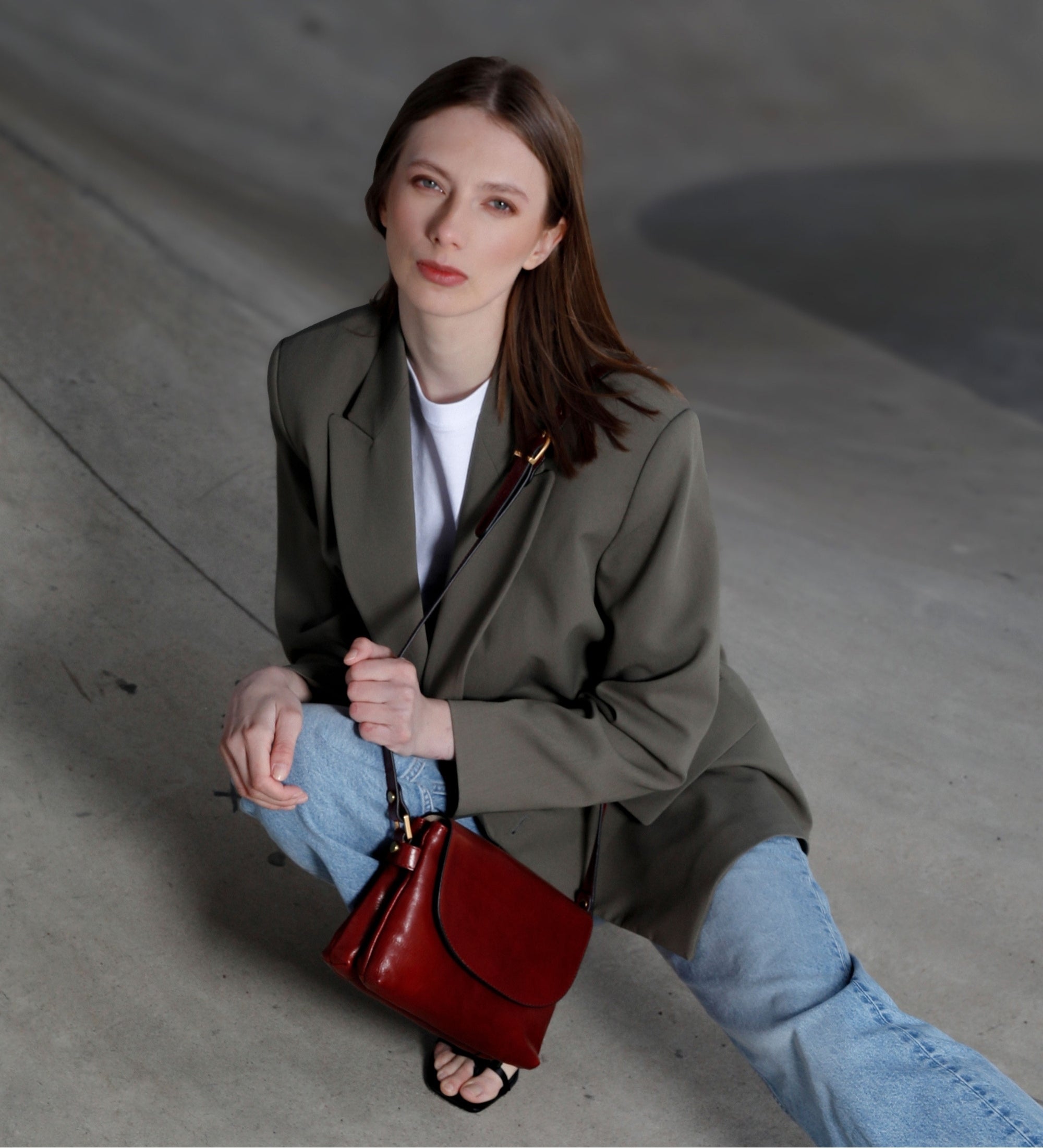 Leren crossbodytas voor dames - Sophie's Choice