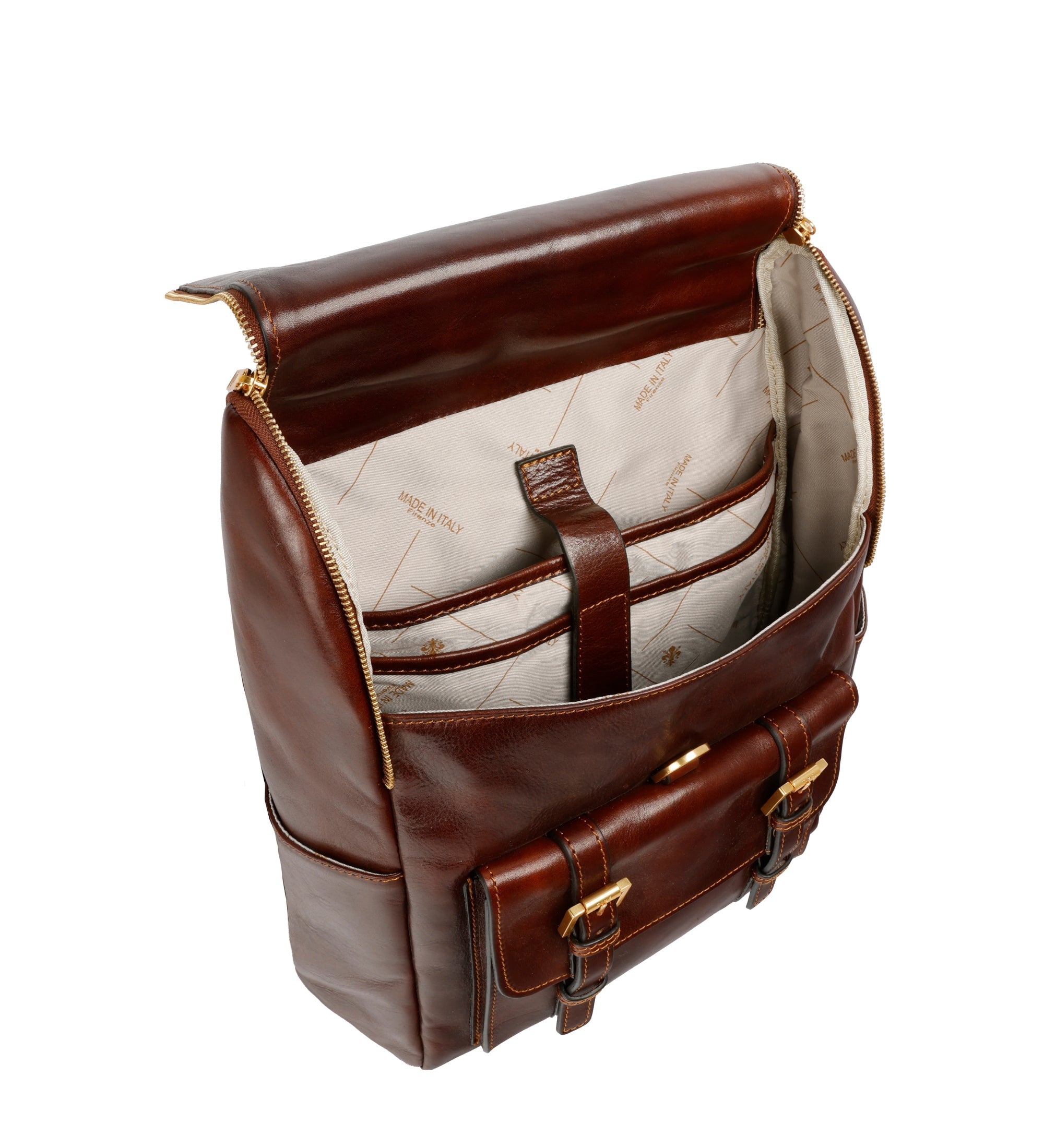Grote leren rugtas voor dames - The Odyssey