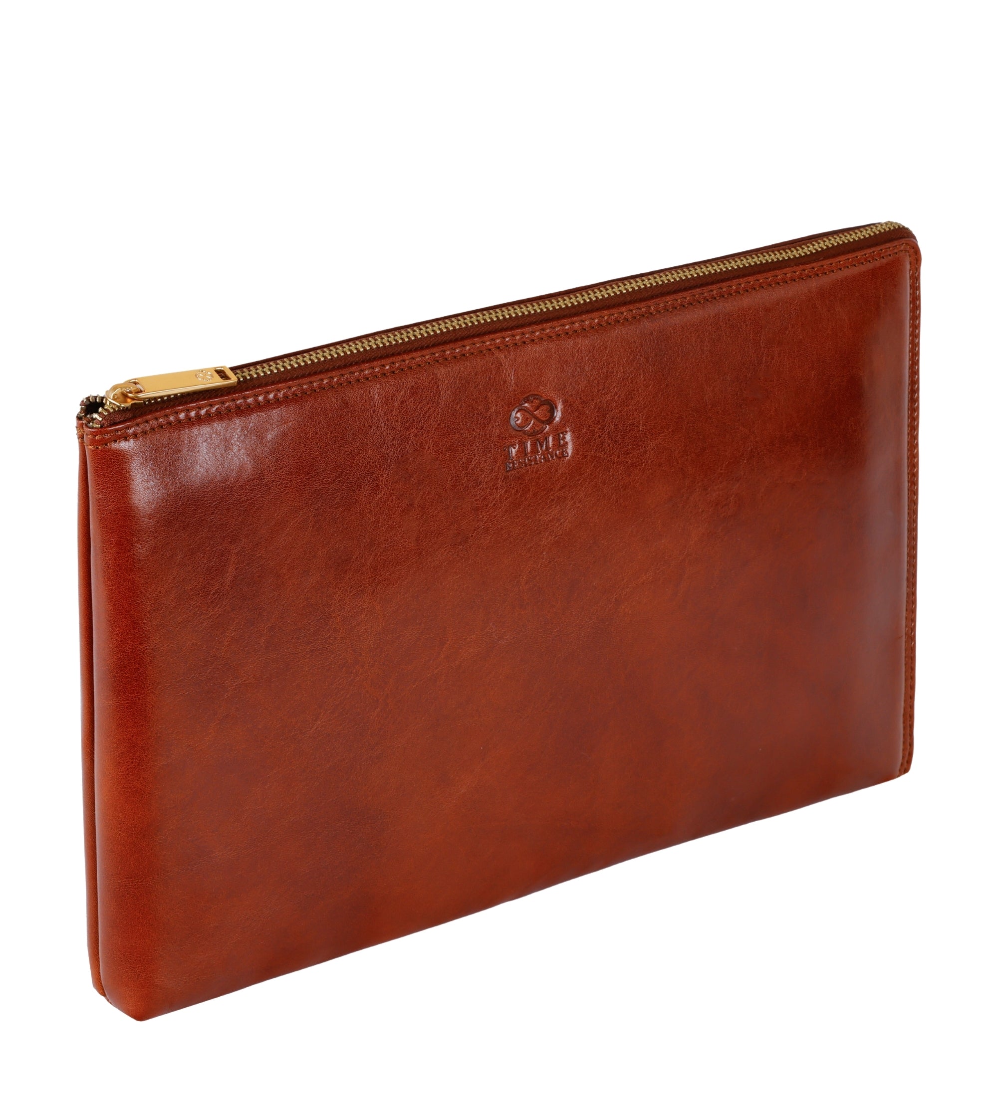 Grote leren clutch compacte handtas voor heren - The Brothers Karamazov