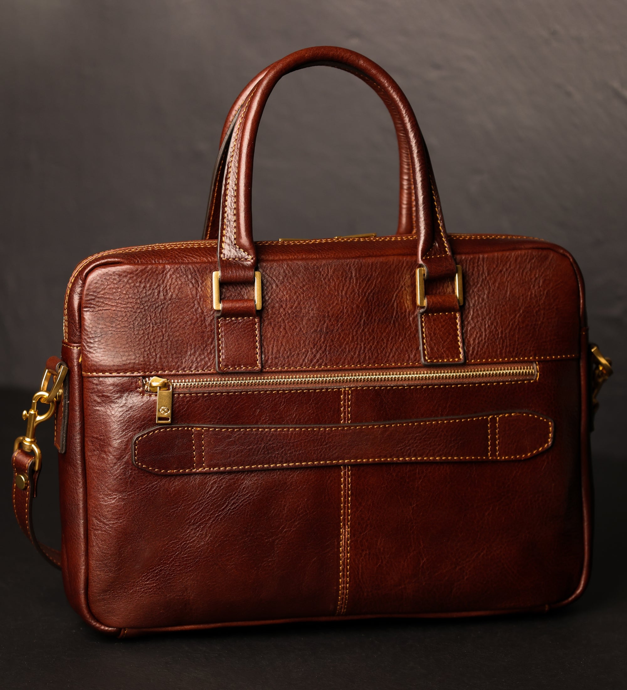 Leren aktetas laptoptas voor dames - Orlando