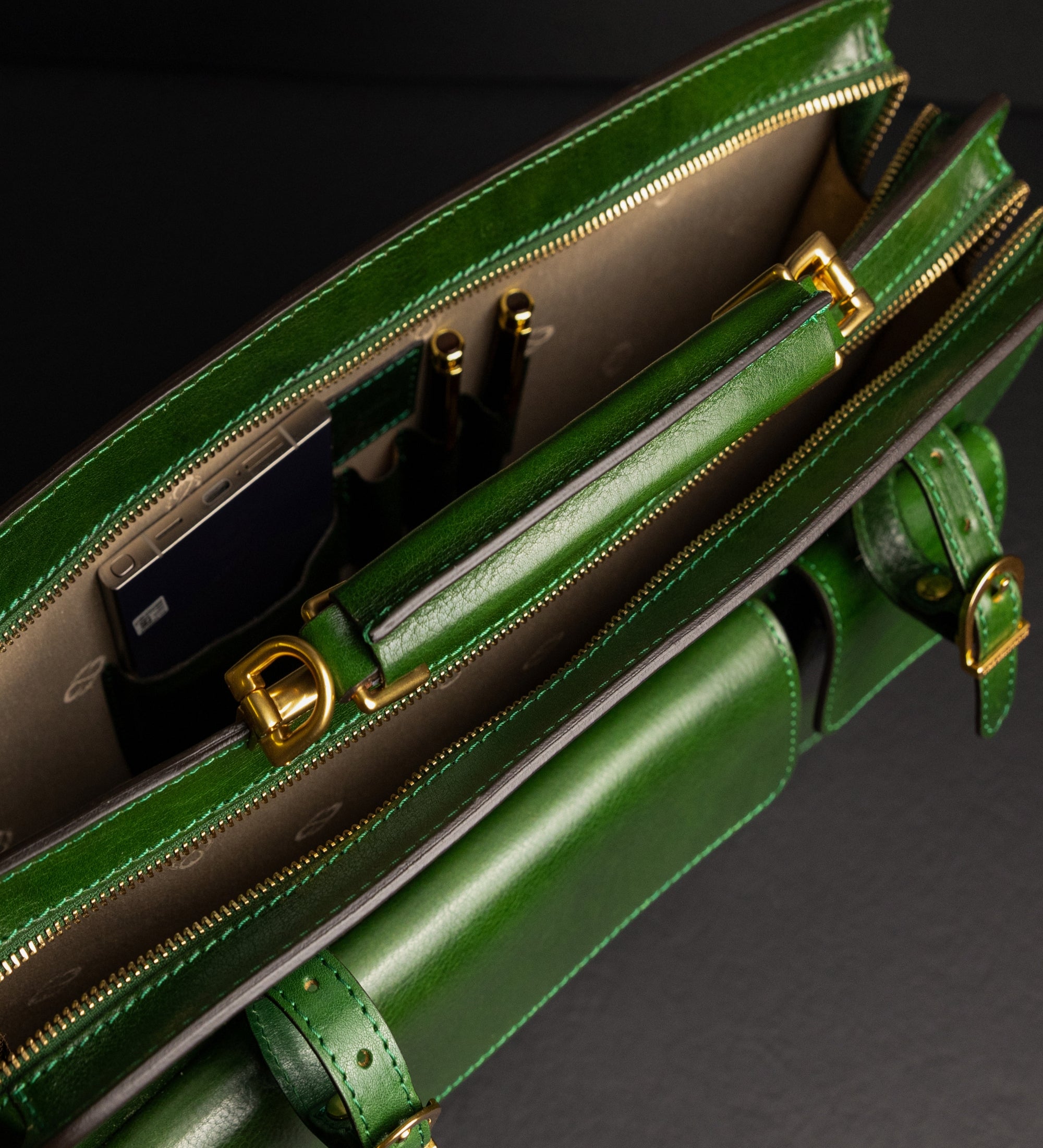 Leren satchel tas aktetas - The Prophet