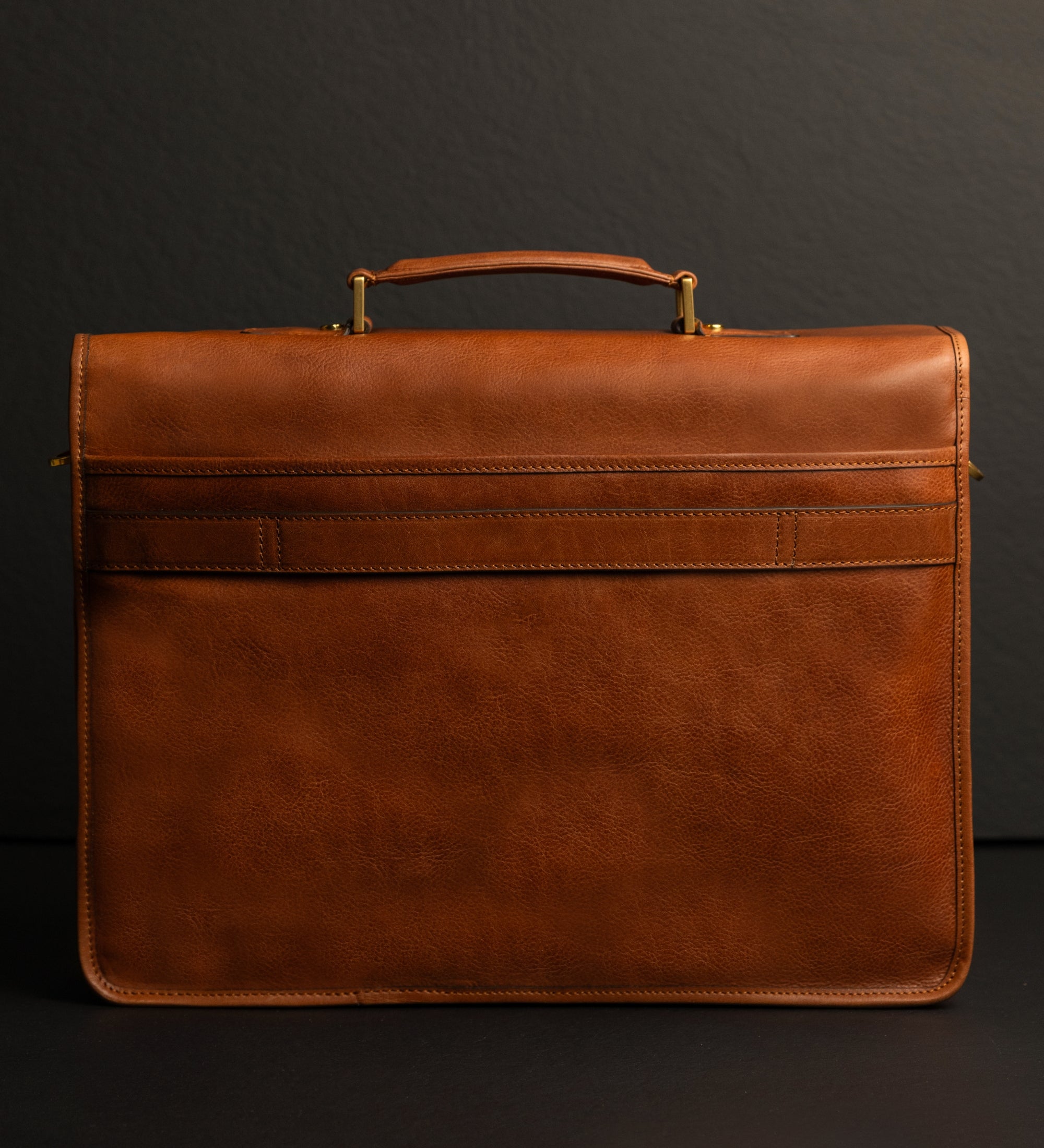 Leren aktetas satchel tas - The Time Machine