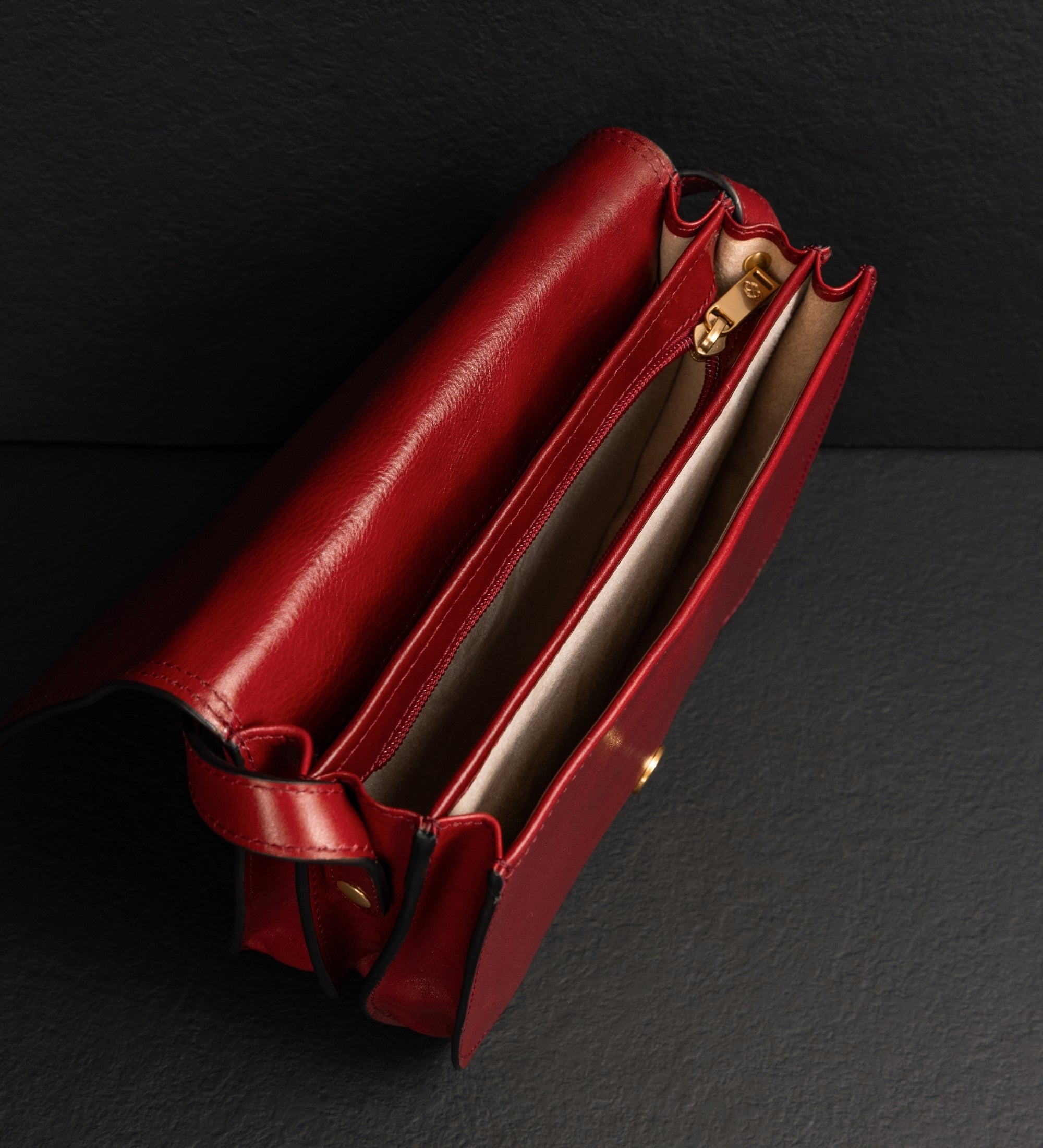 Leren zadeltas crossbodytas voor dames - Moonfleet