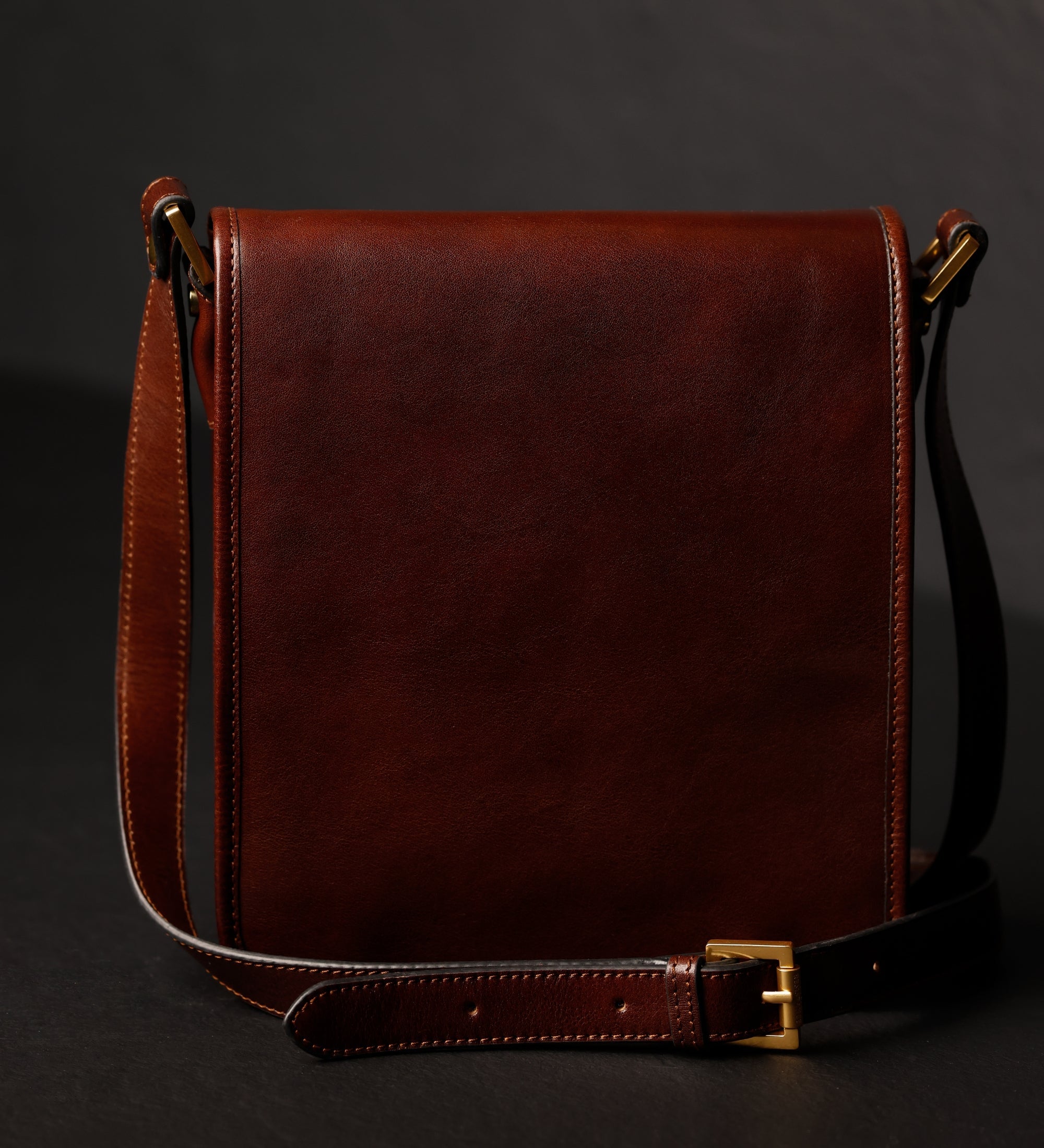 Kleine leren messenger bag - On The Road