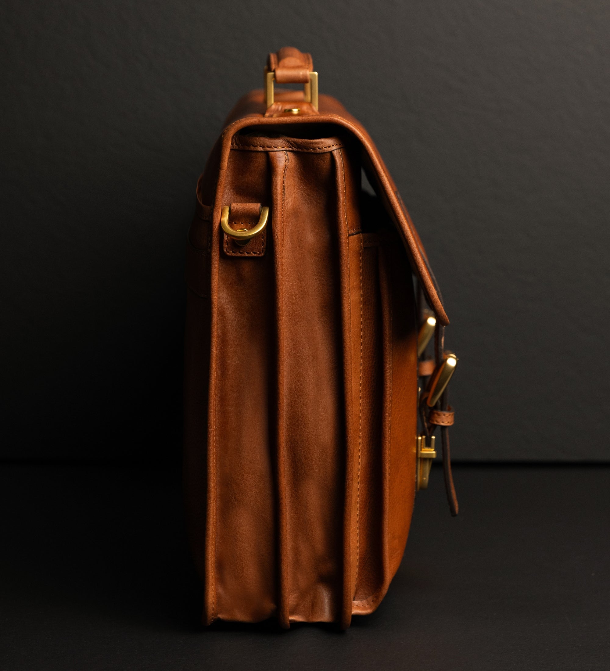 Leren aktetas satchel tas - The Time Machine