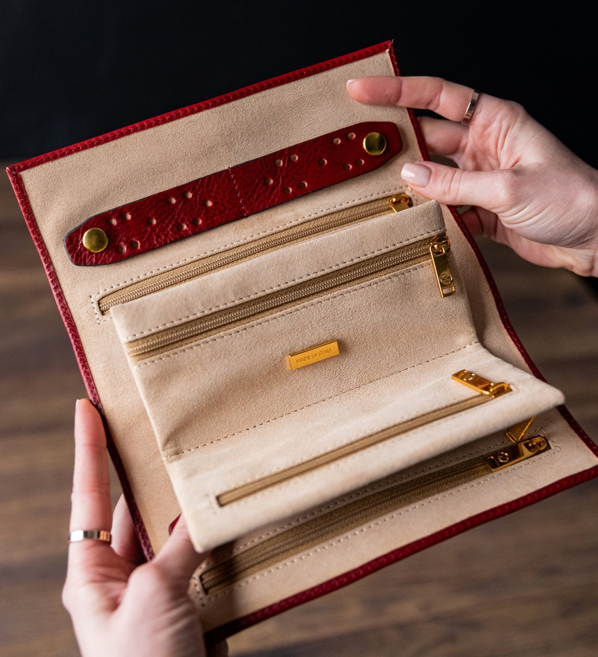 Leren sieraden reiskistje voor dames - Madame Bovary