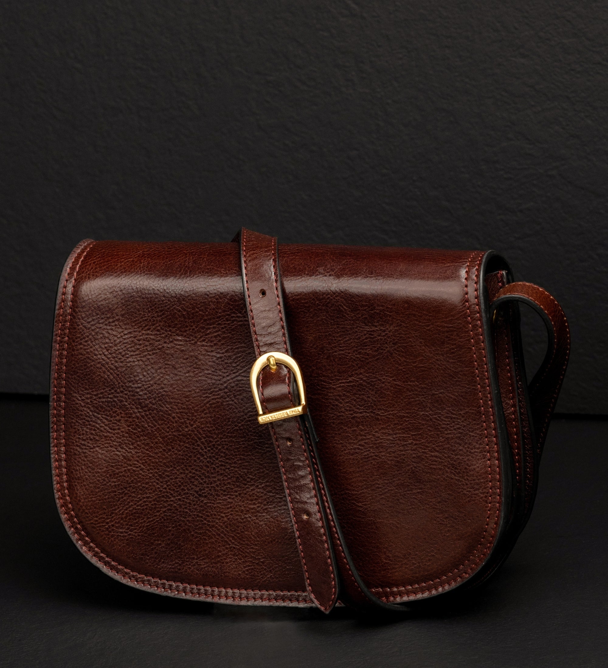 Leren zadeltas crossbodytas voor dames - Moonfleet