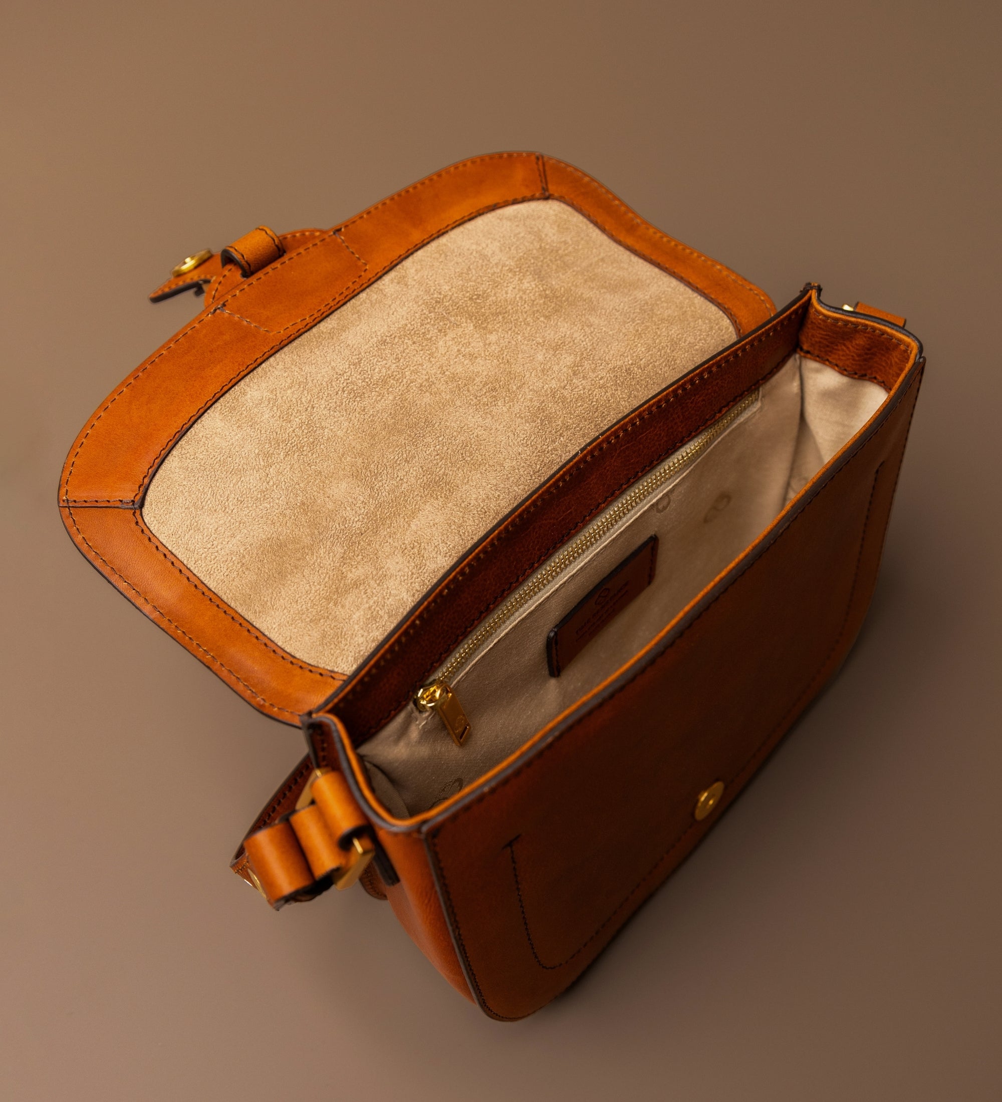 Leren zadeltas voor dames - Romola