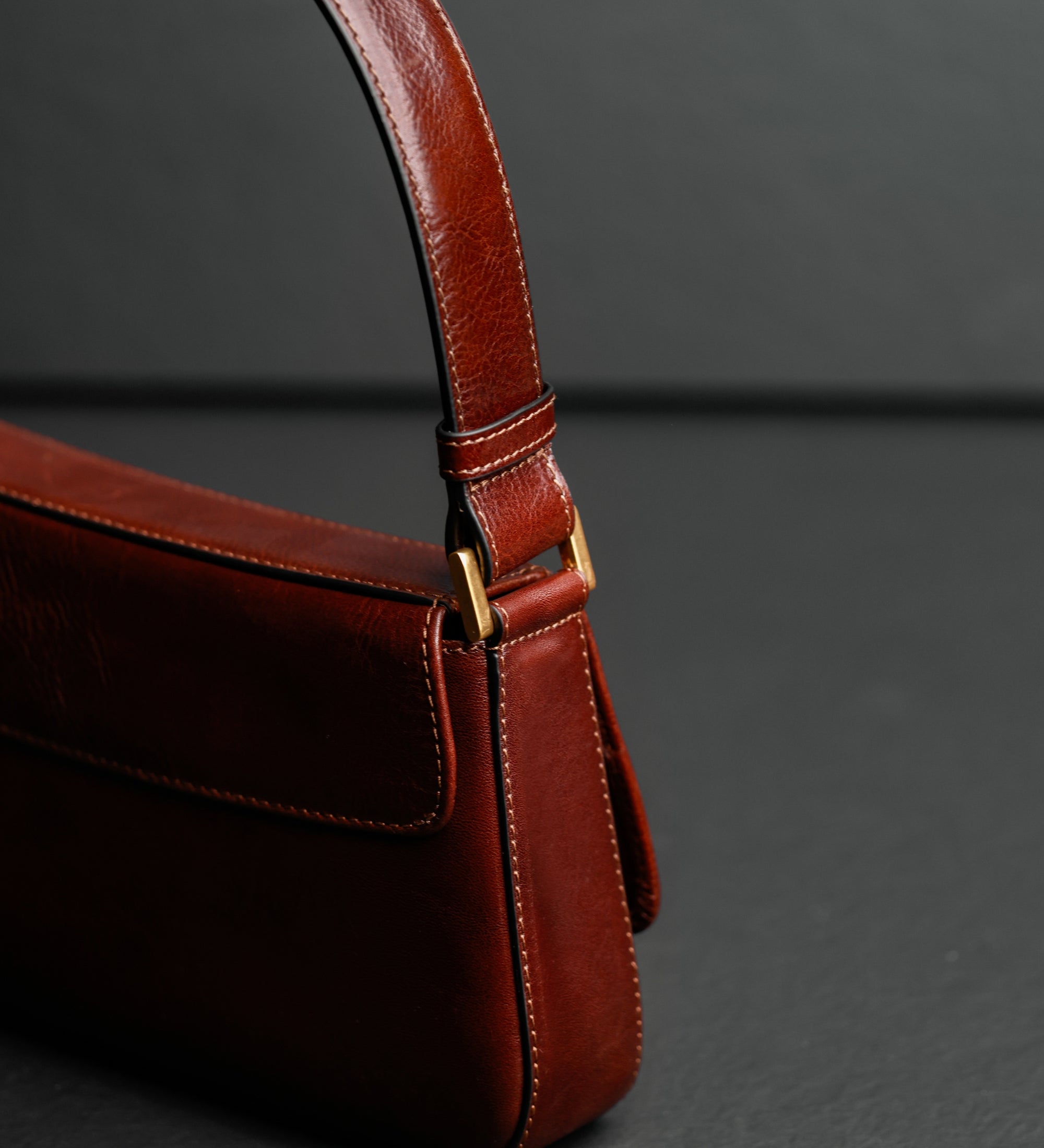 Leren baguette tas voor dames - Bright Lights, Big City