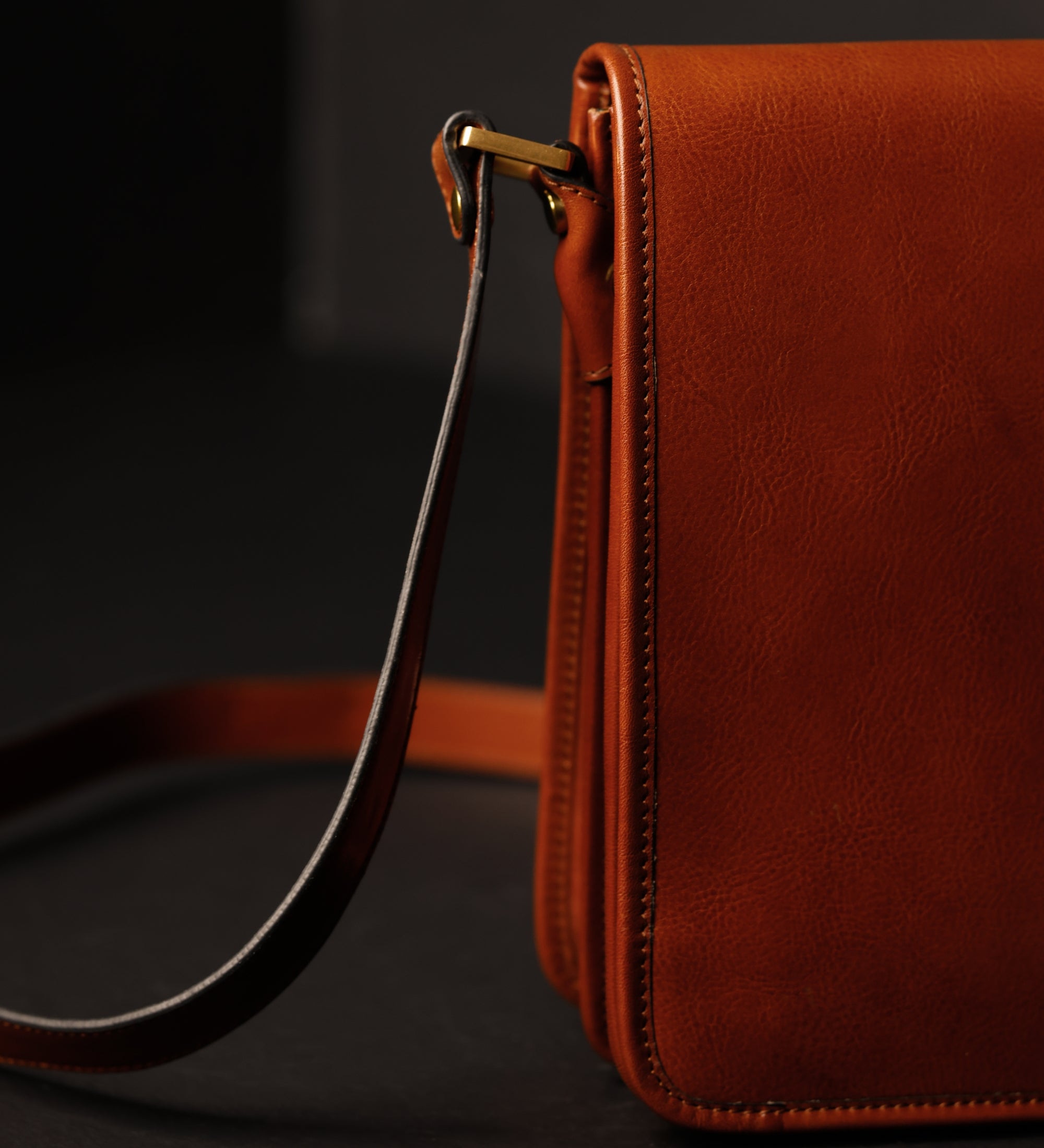 Kleine leren messenger bag - On The Road