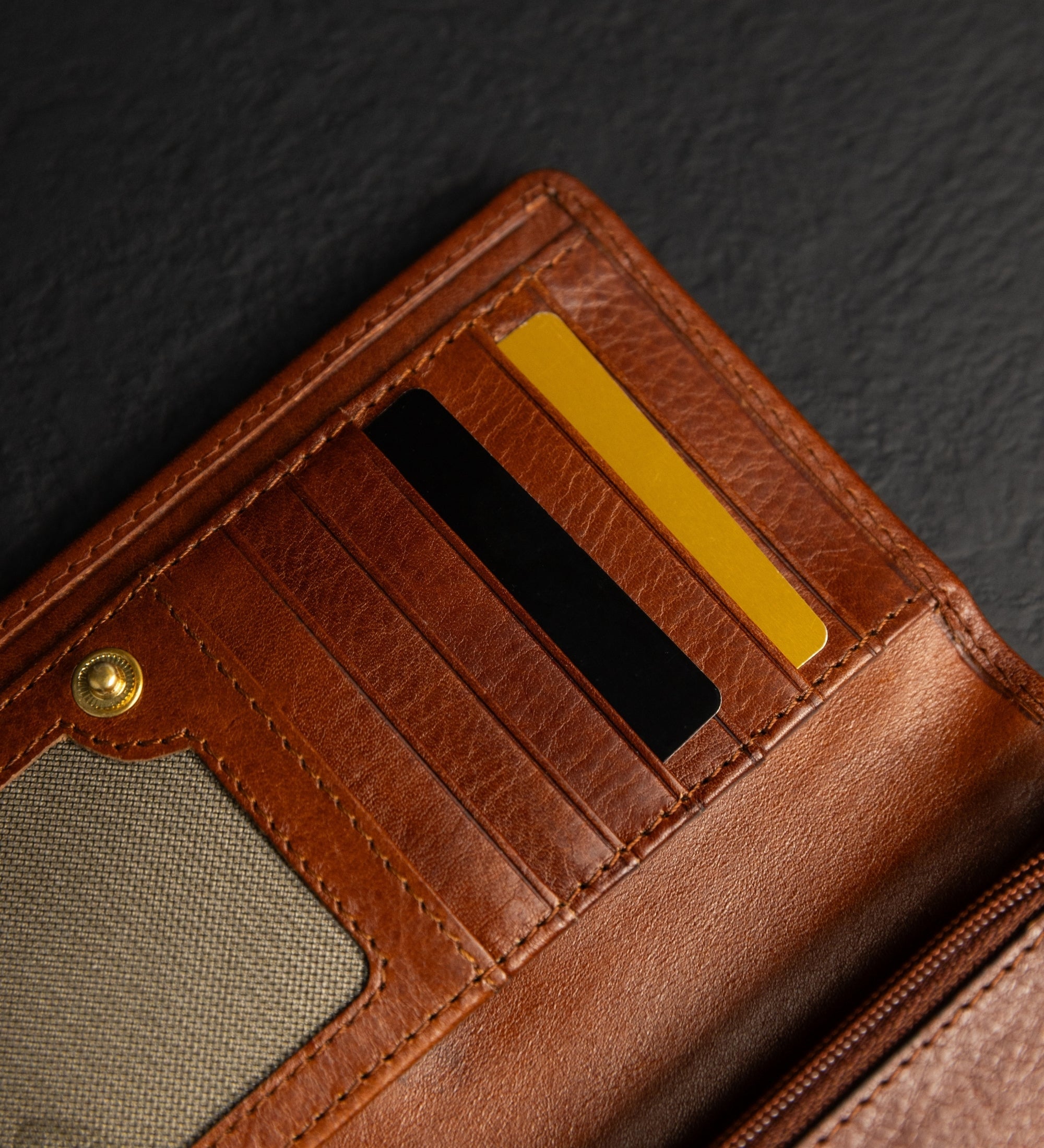 Dames Leren Continental Portemonnee - Charade