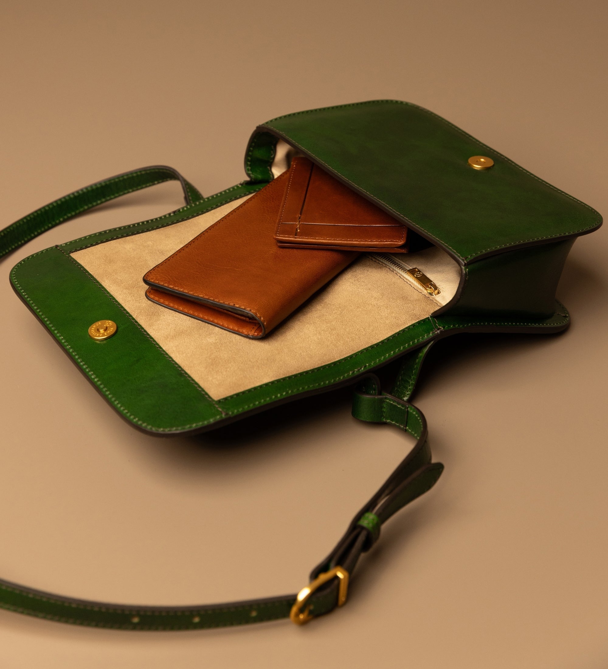 Leren crossbodytas voor dames - Il Piacere