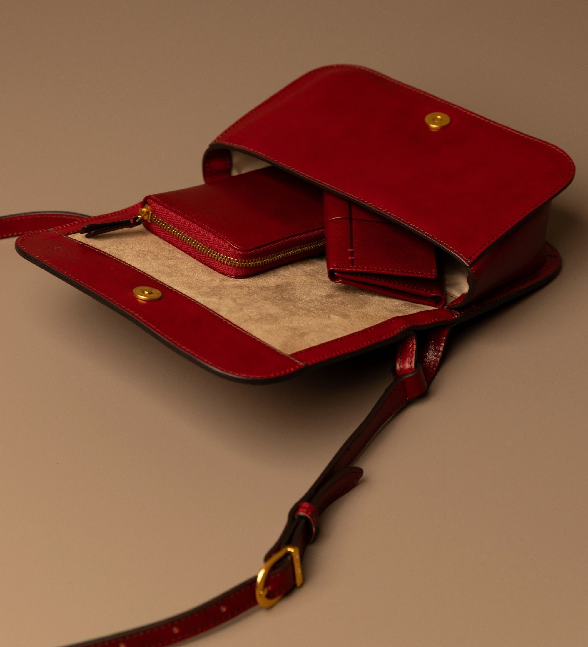 Leren crossbodytas voor dames - Il Piacere