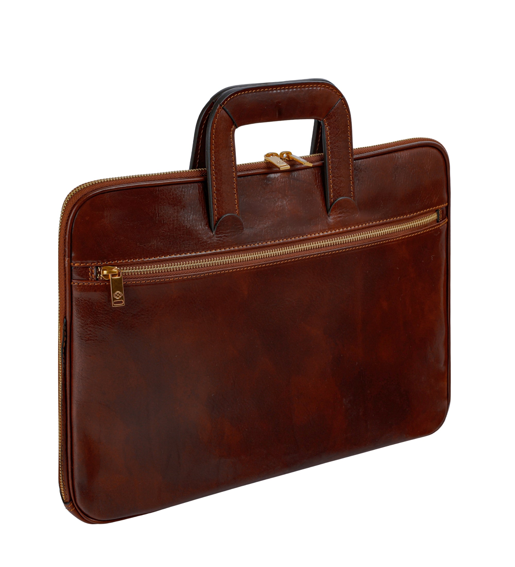 Leren aktetas laptoptas - Brave New World