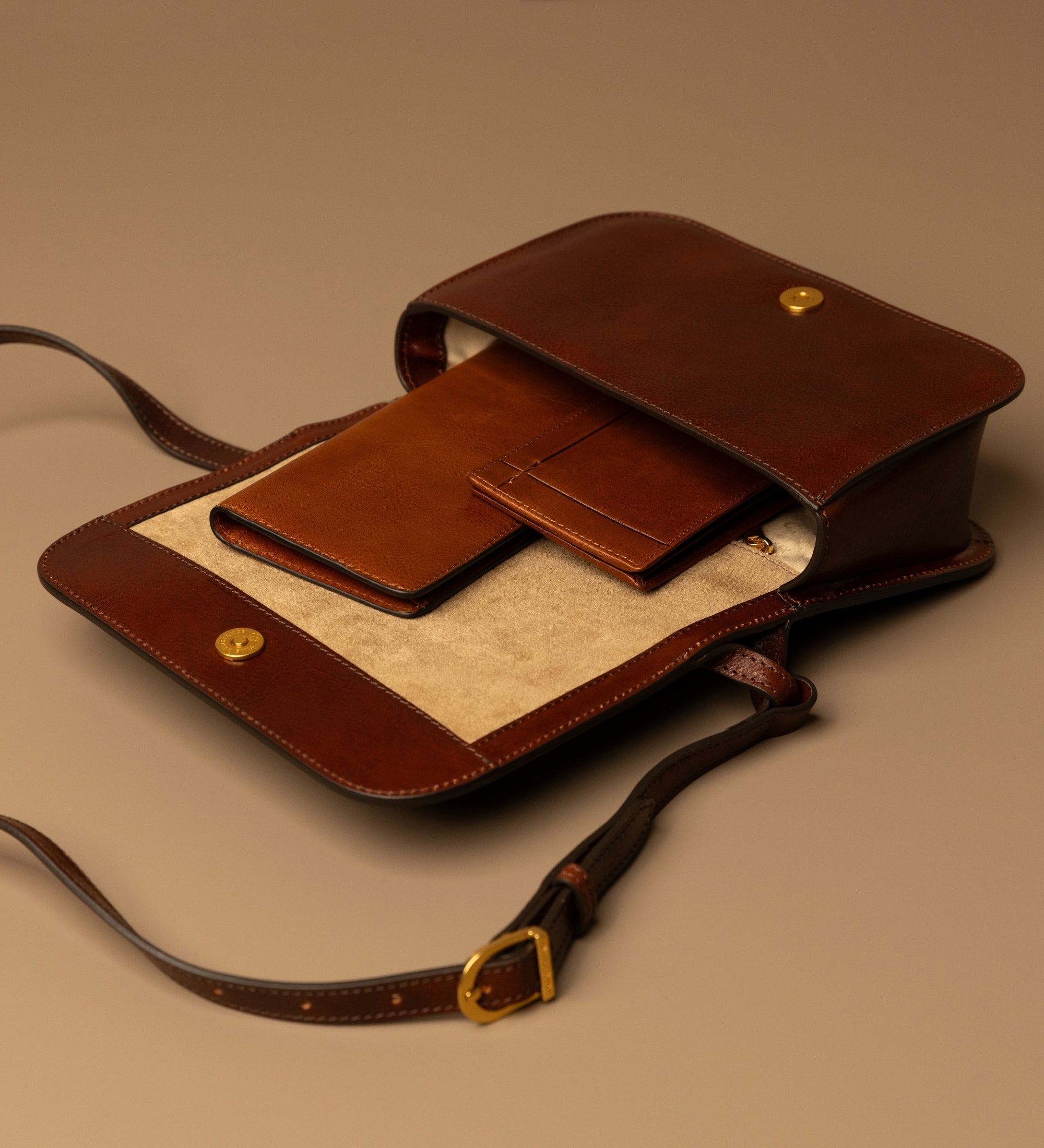 Leren crossbodytas voor dames - Il Piacere