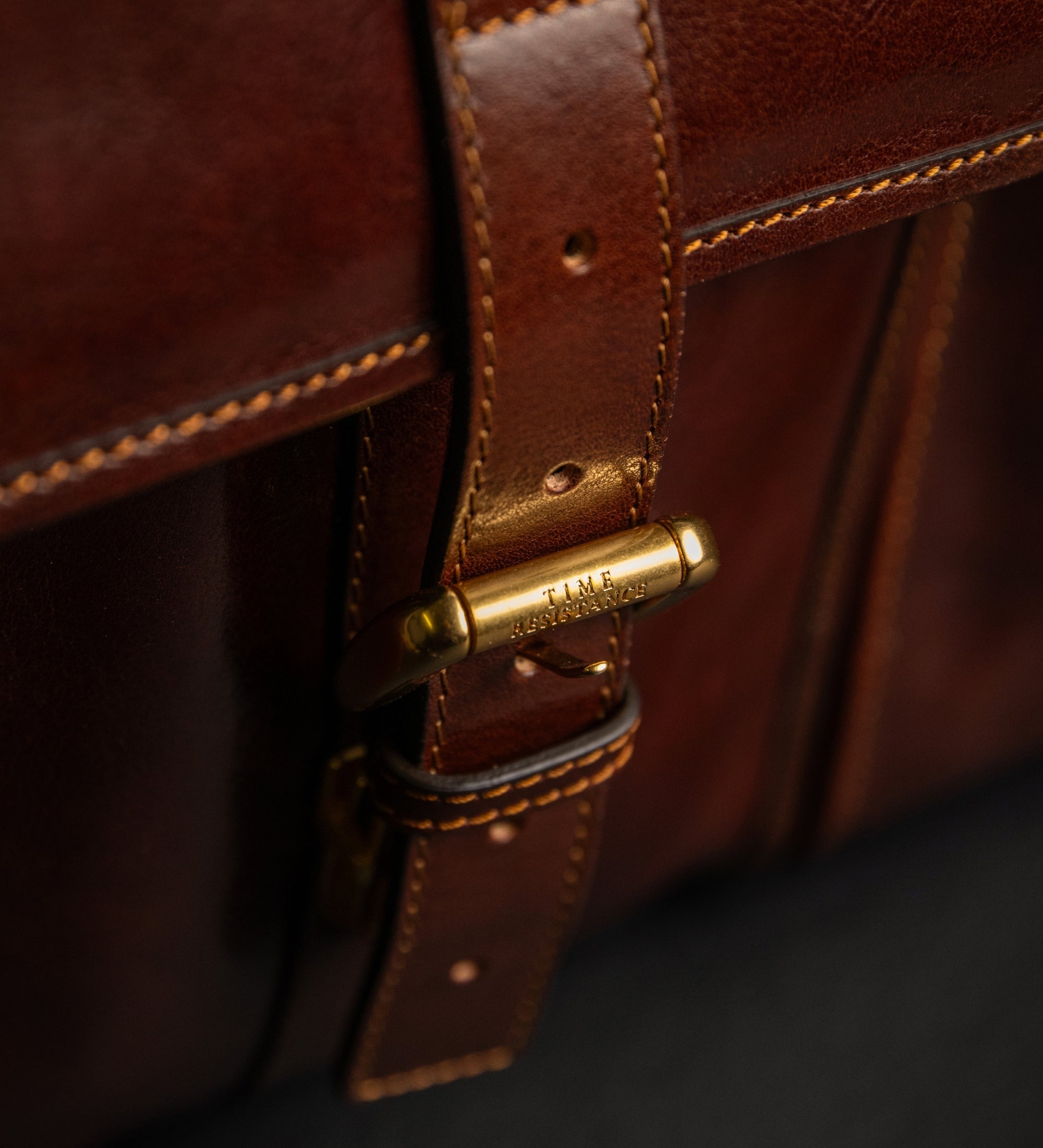 Leren aktetas satchel tas - The Time Machine