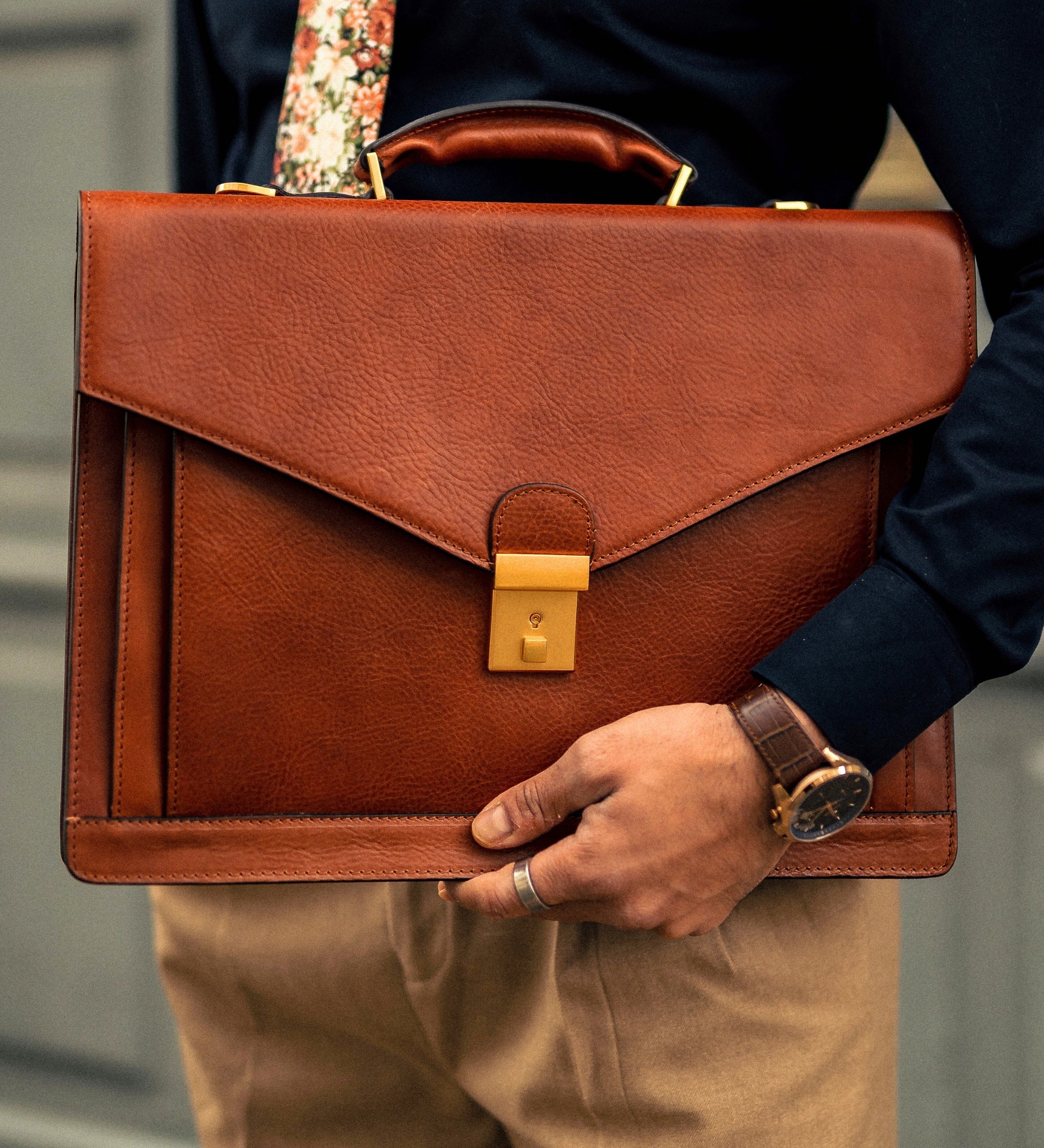 Klassiek design leren aktetas - The Magus