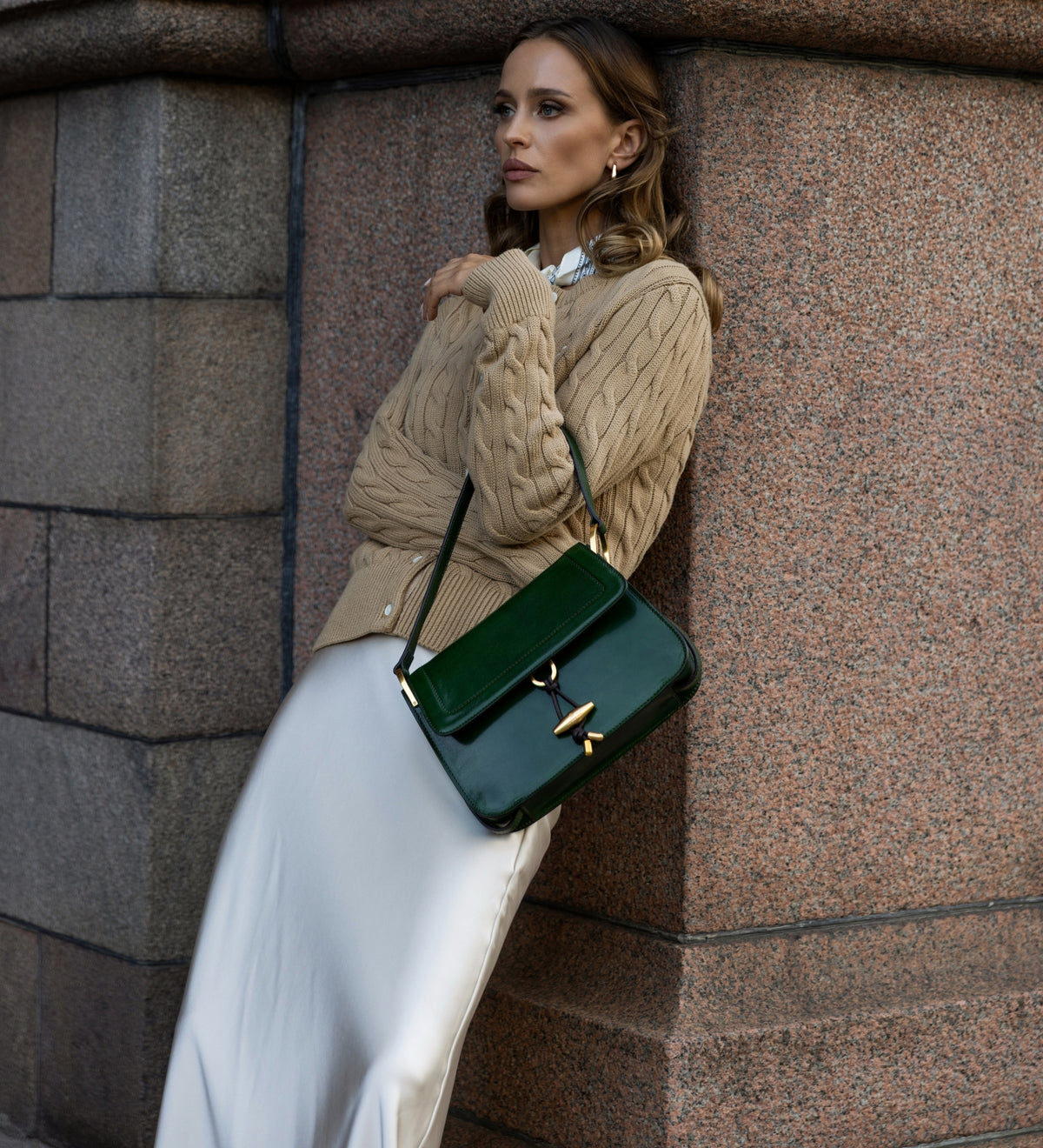 Leren tas met klep voor dames - Possession